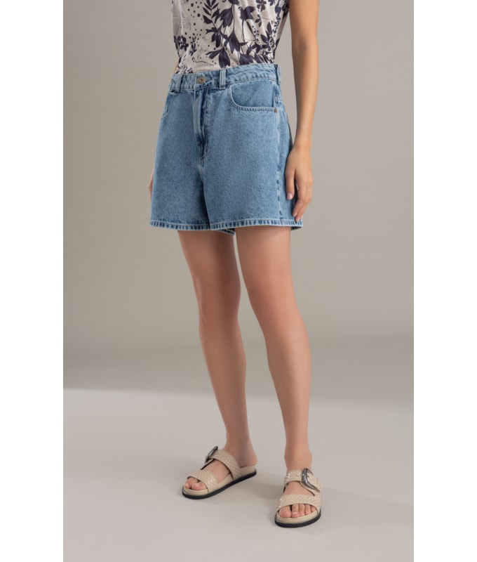 Bermuda Jeans Vintage Denim Lav. Claro