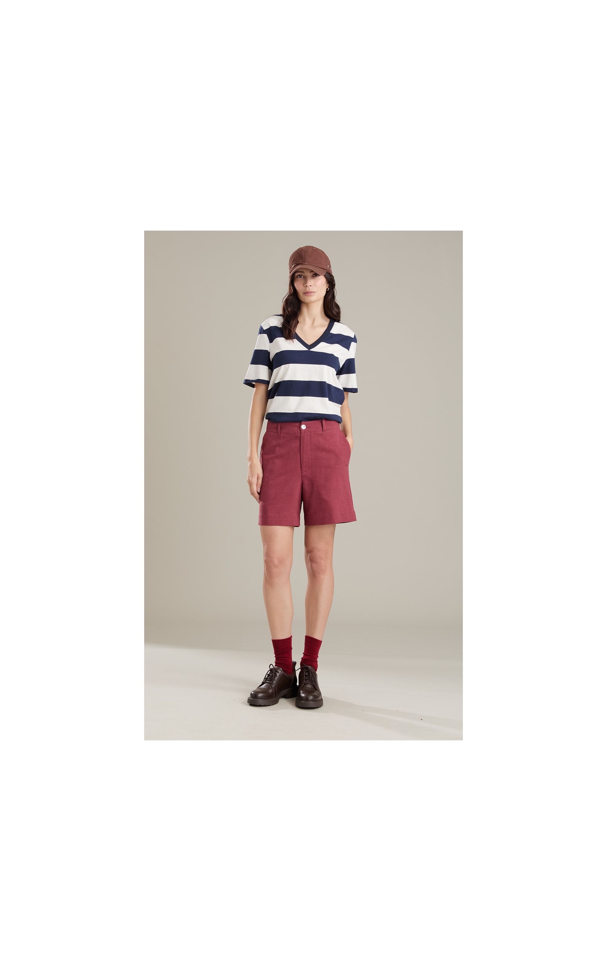  Bermuda Linho  Aspen Bordeaux