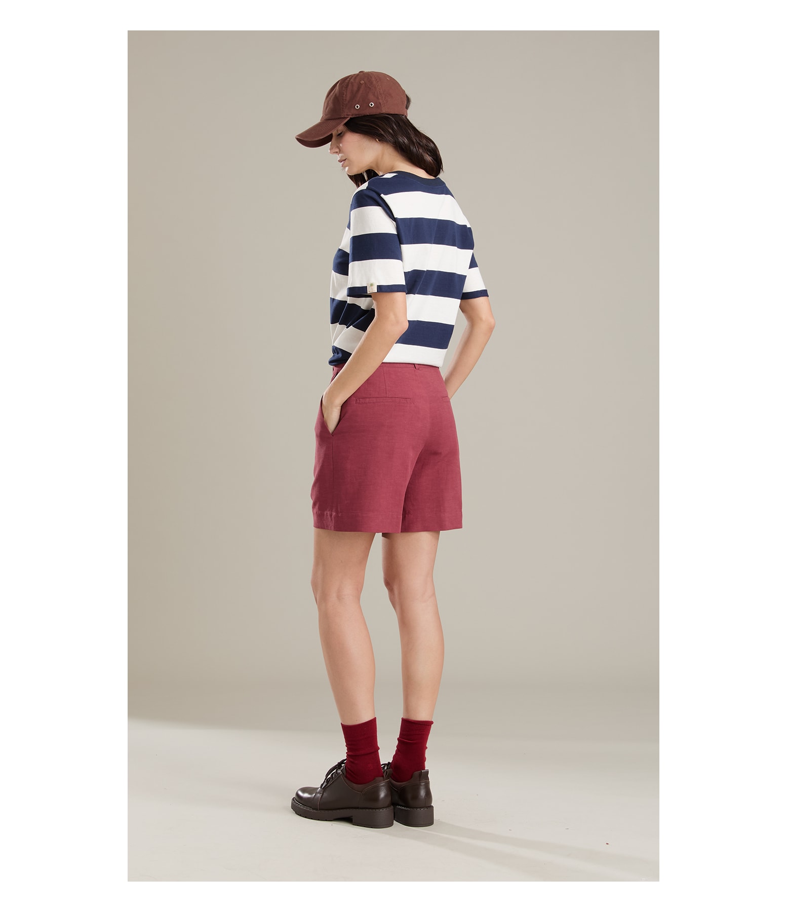  Bermuda Linho  Aspen Bordeaux