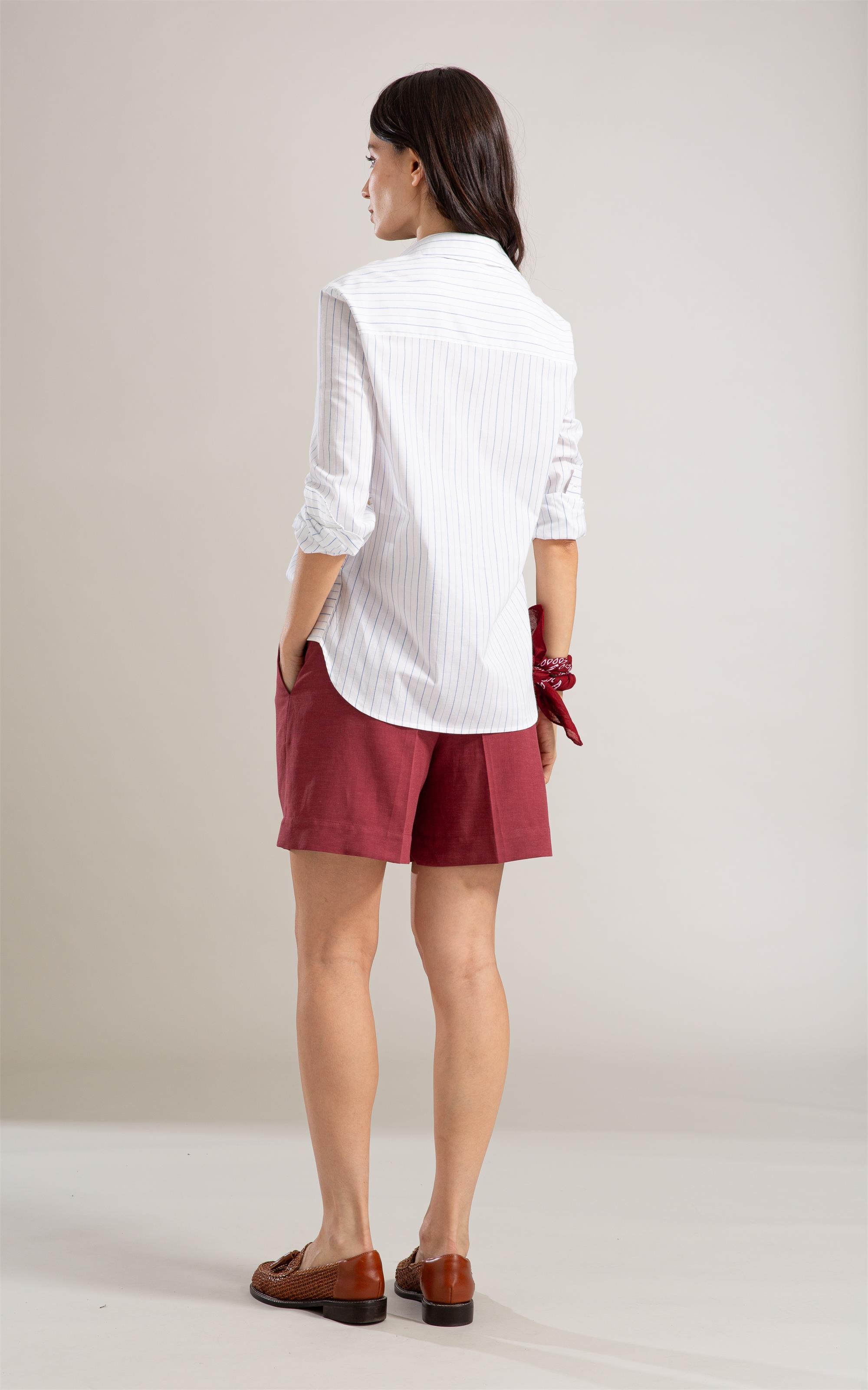  Bermuda Linho  Aspen Bordeaux