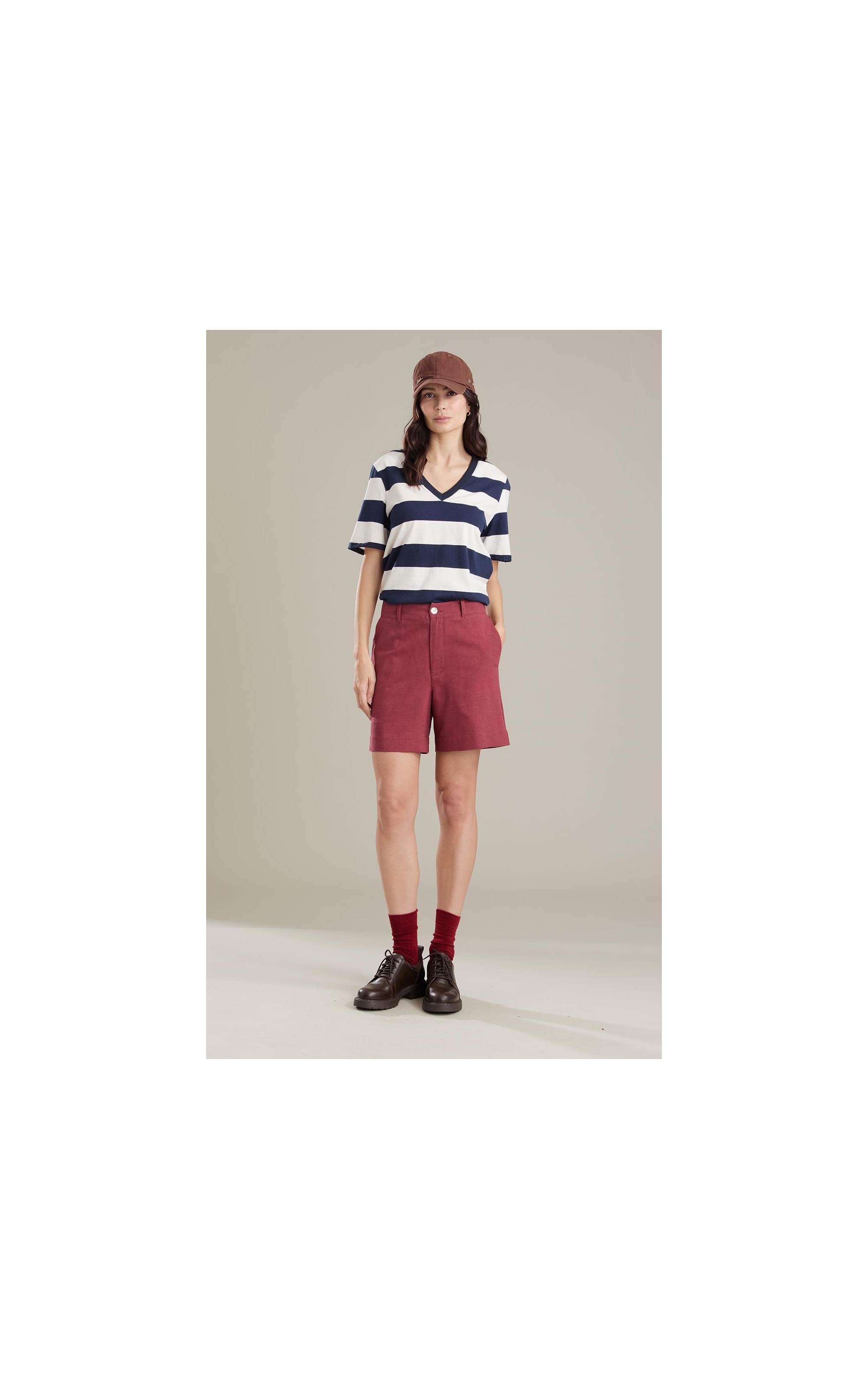  Bermuda Linho  Aspen Bordeaux