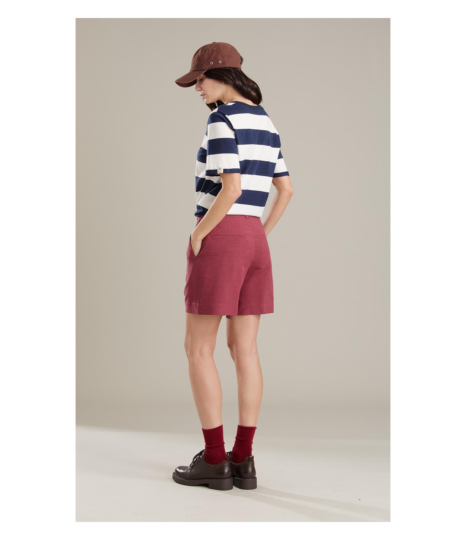  Bermuda Linho  Aspen Bordeaux