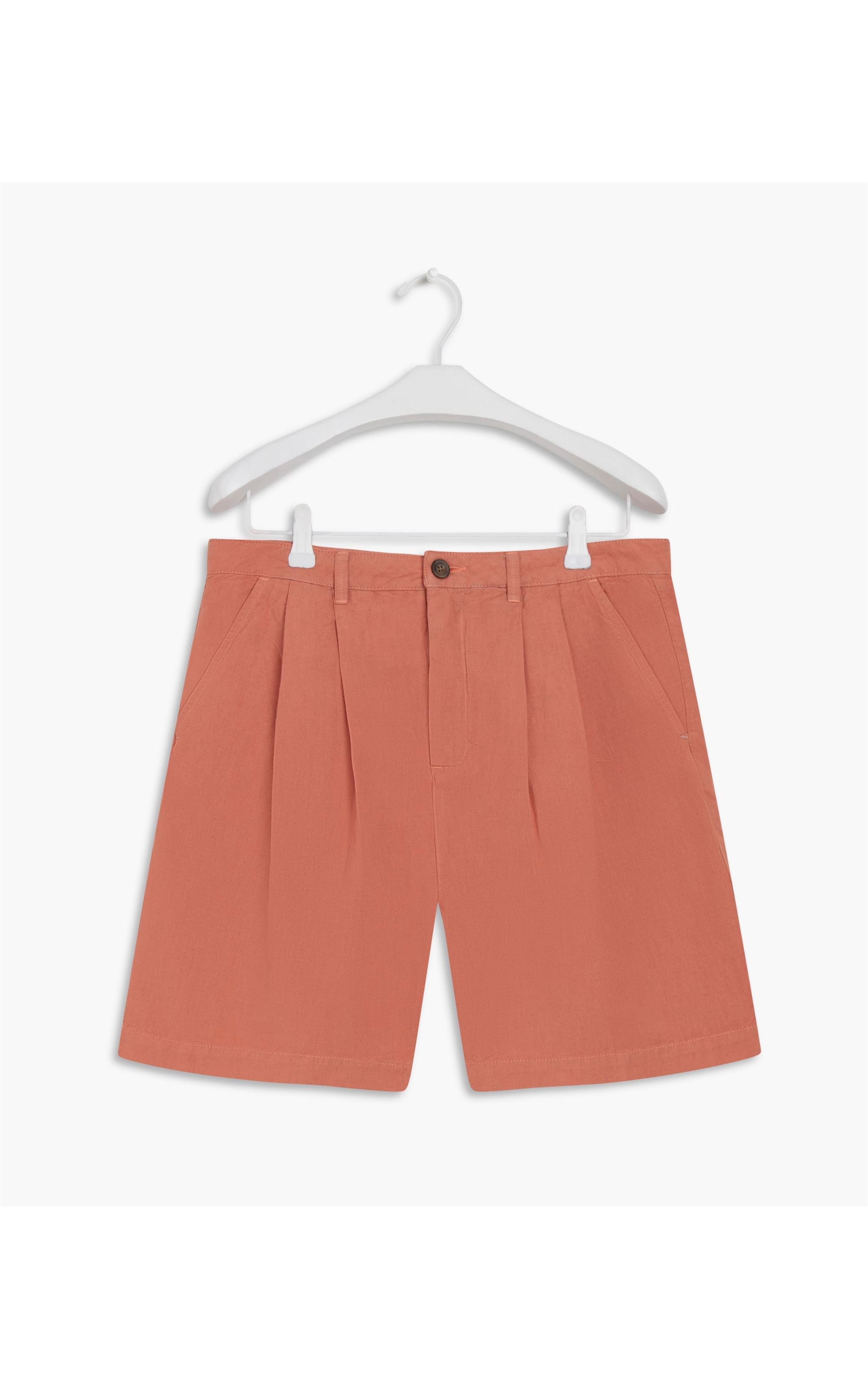 Bermuda Linho  Baggy Coral