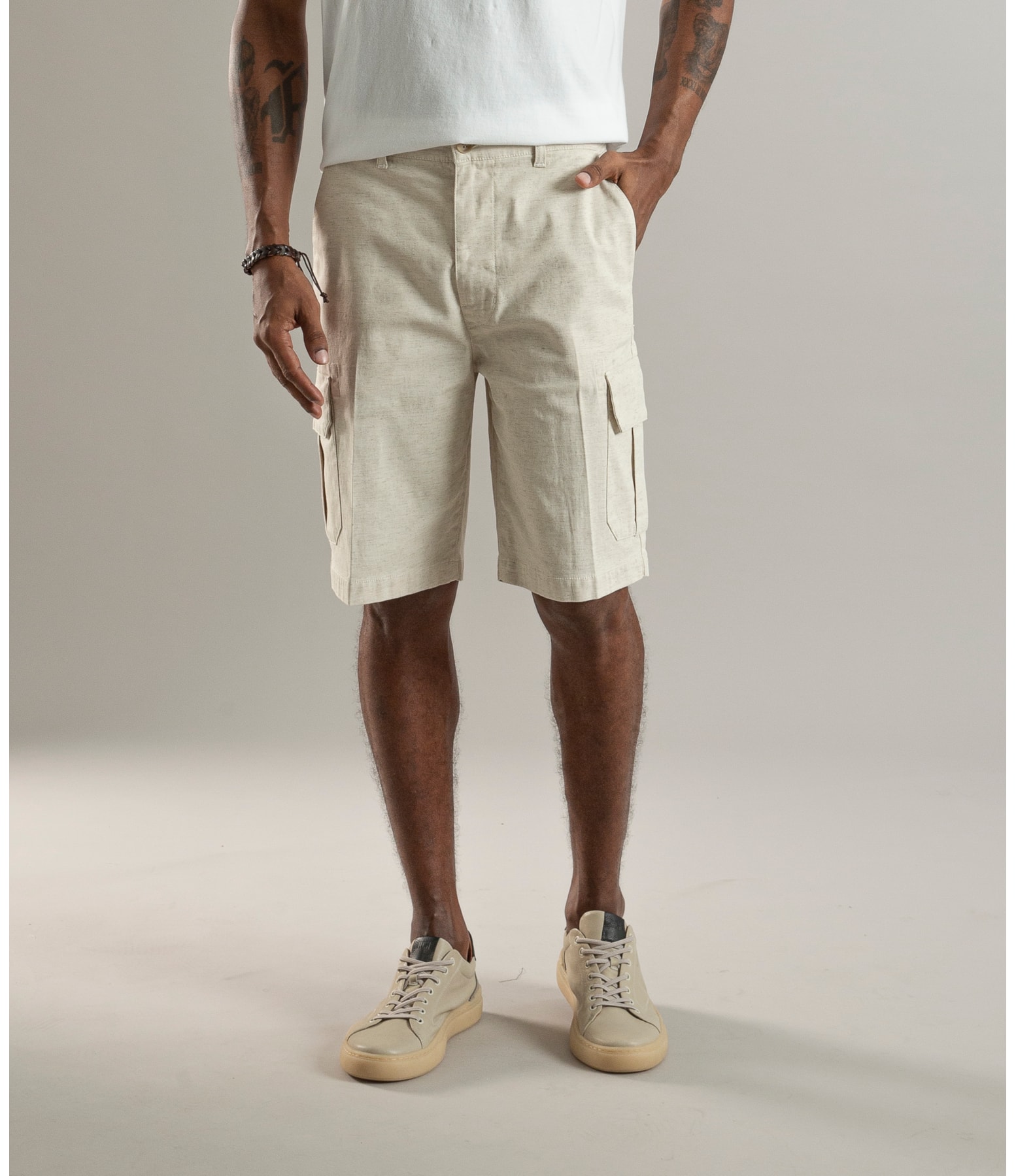 Bermuda Linho  Cargo Natural