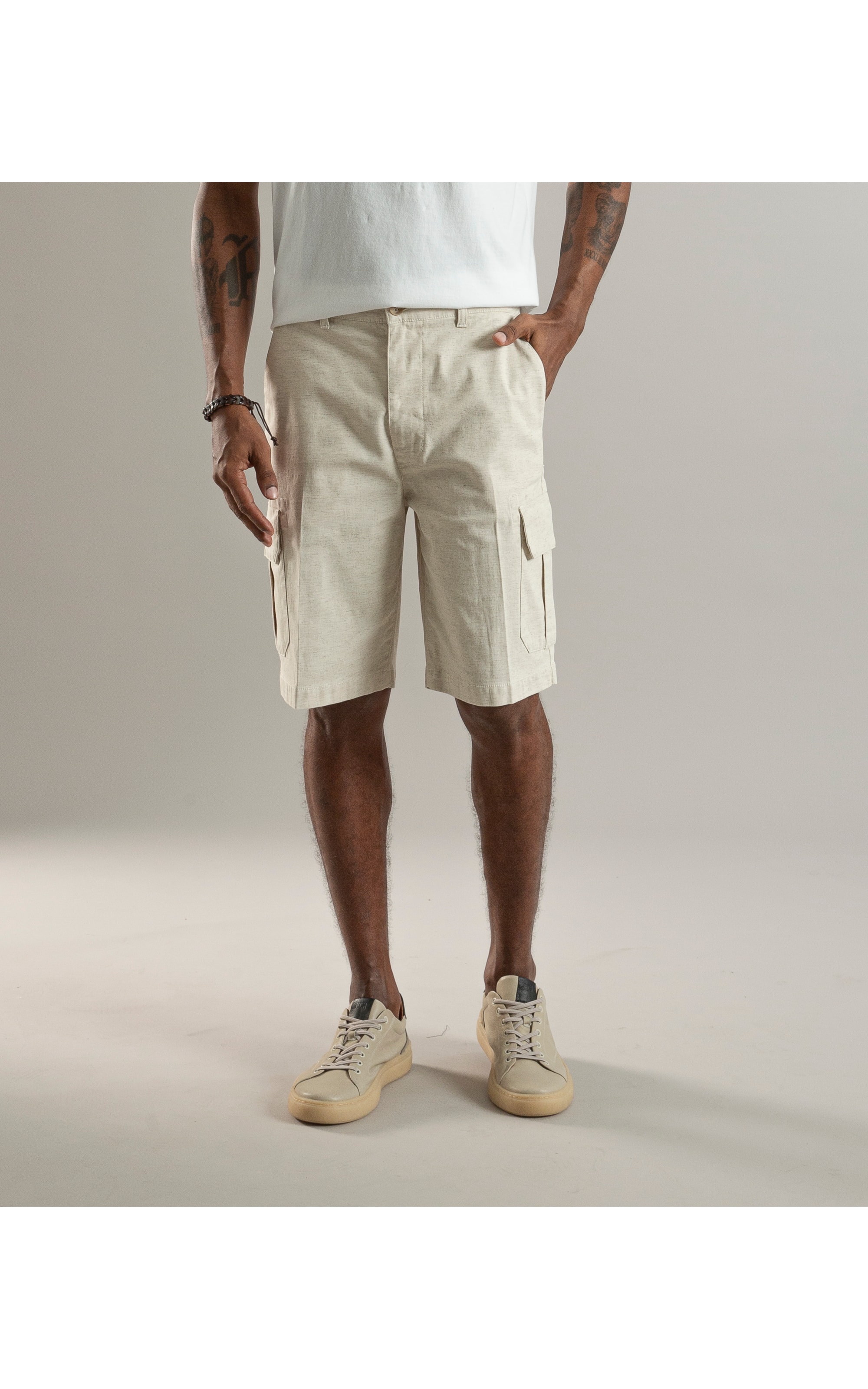 Bermuda Linho  Cargo Natural