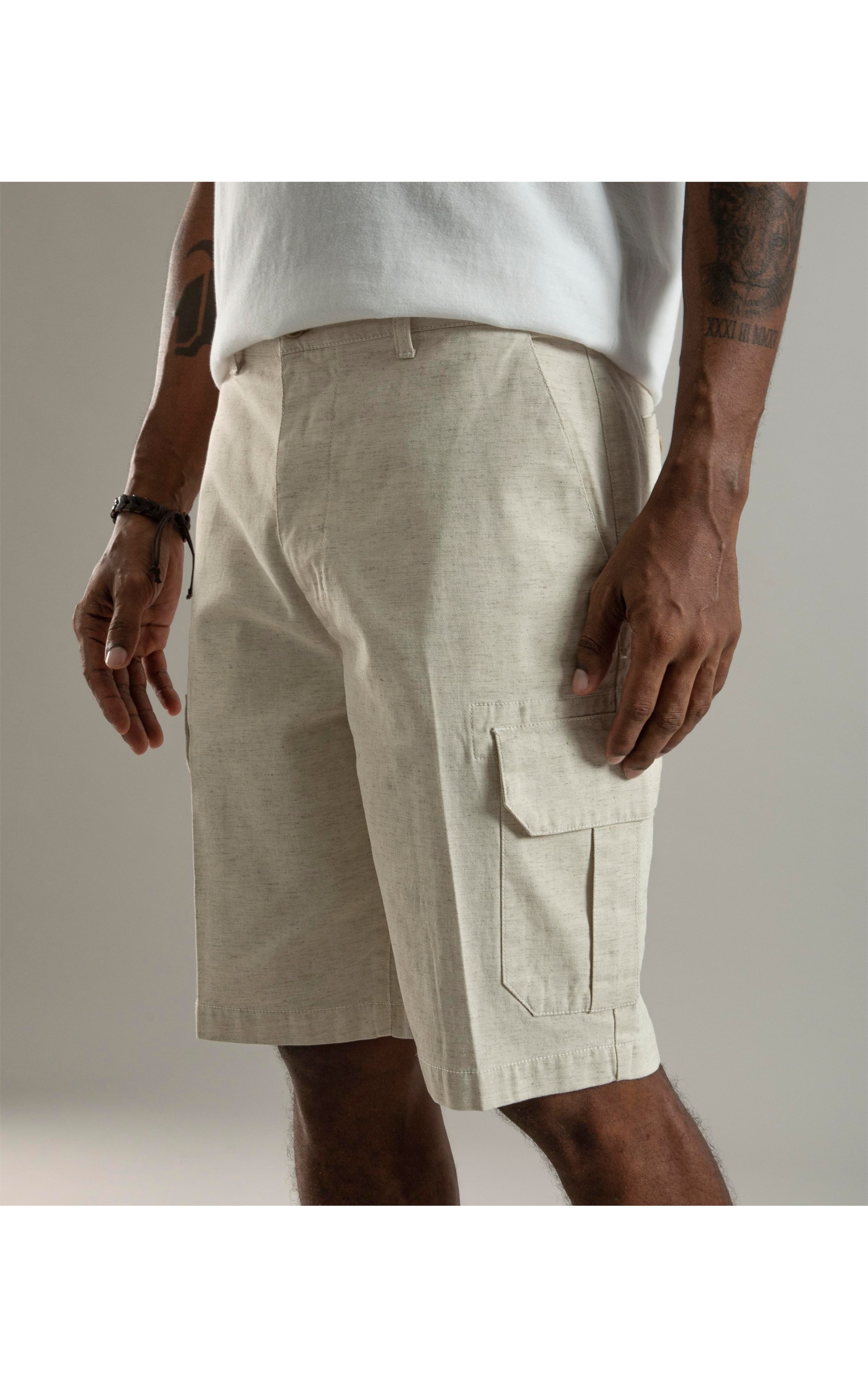Bermuda Linho  Cargo Natural