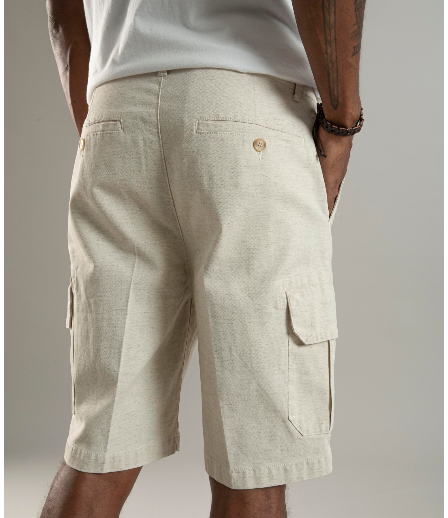Bermuda Linho  Cargo Natural