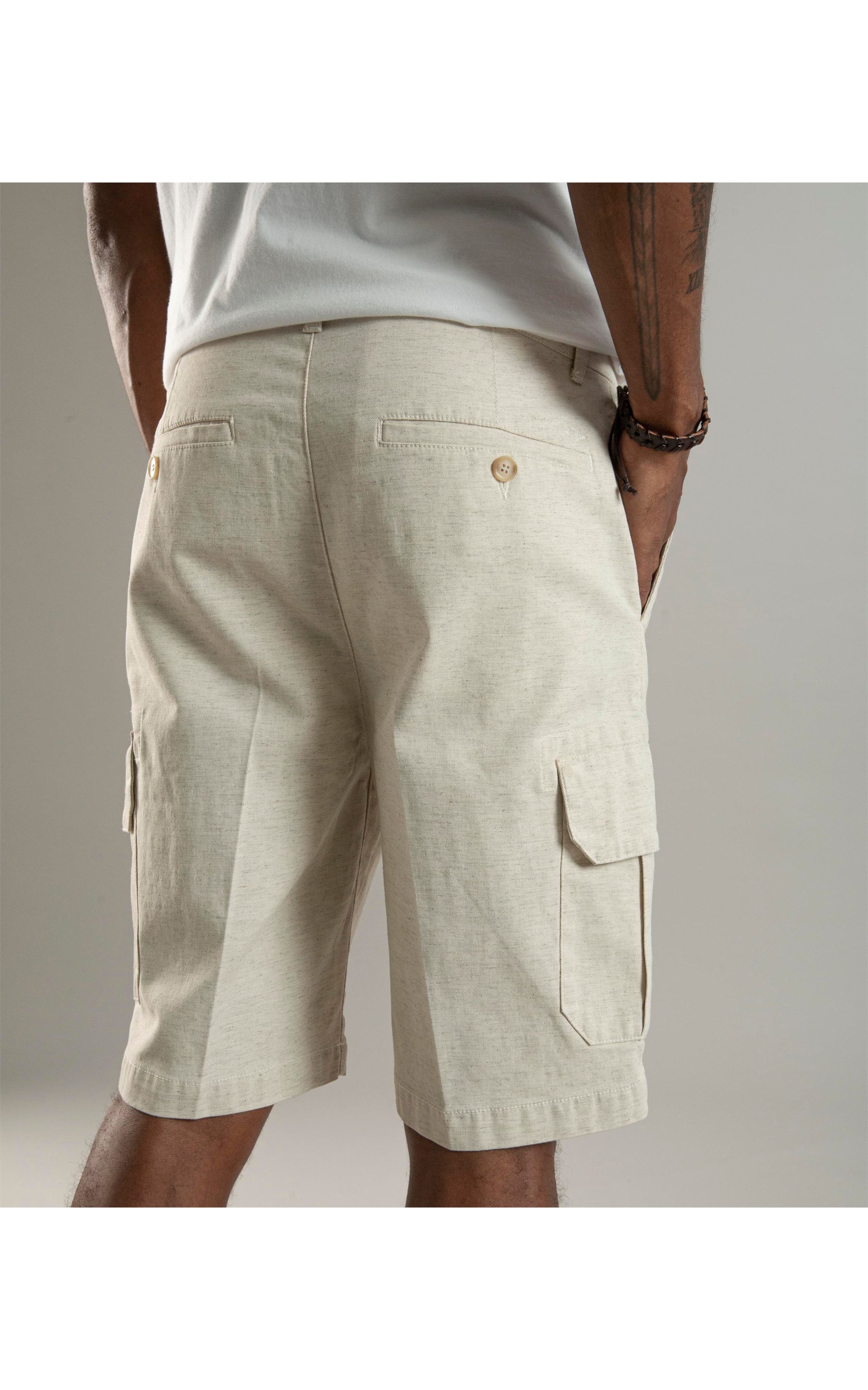 Bermuda Linho  Cargo Natural