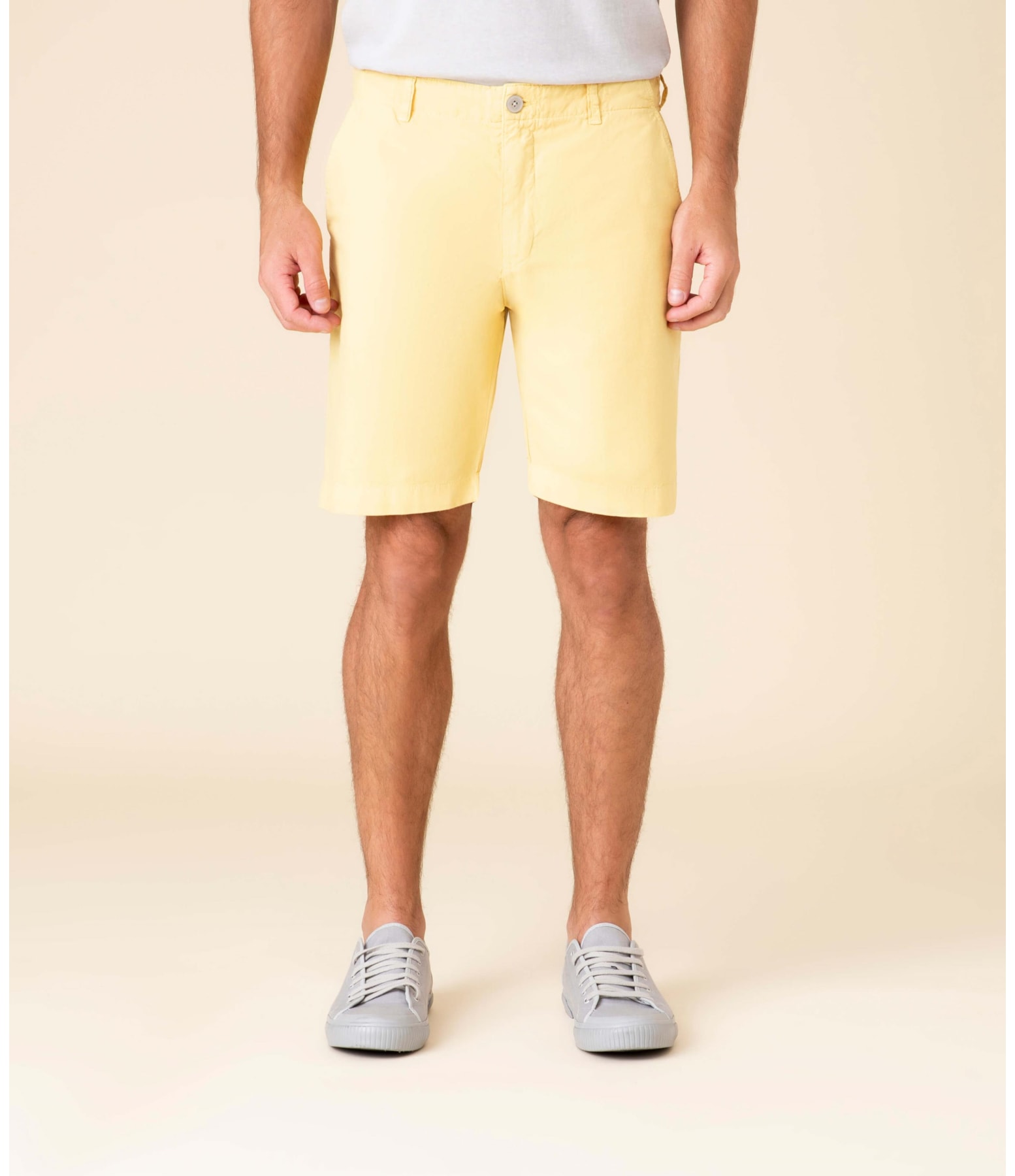 Bermuda Linho  Chino Amarelo Claro