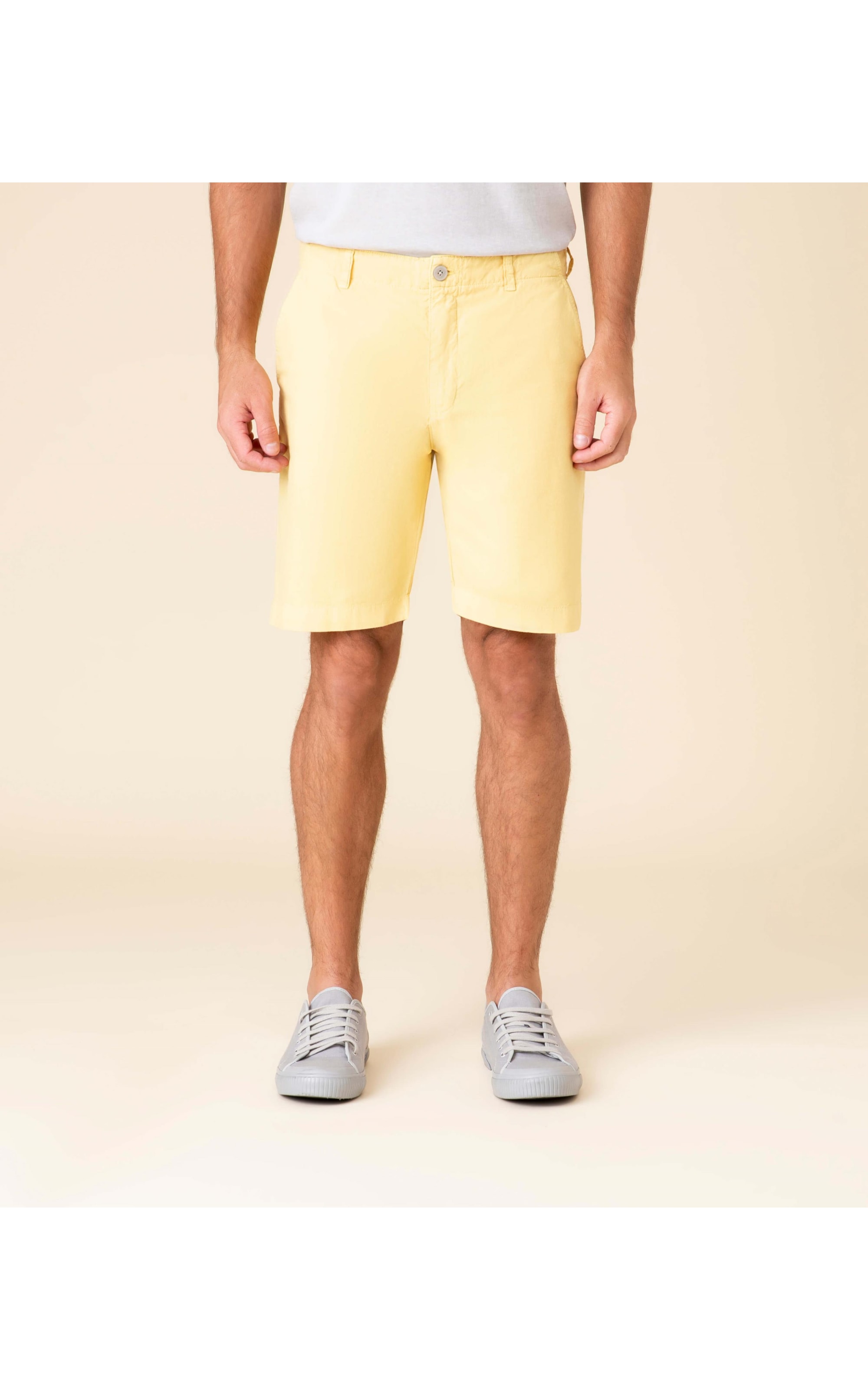 Bermuda Linho  Chino Amarelo Claro