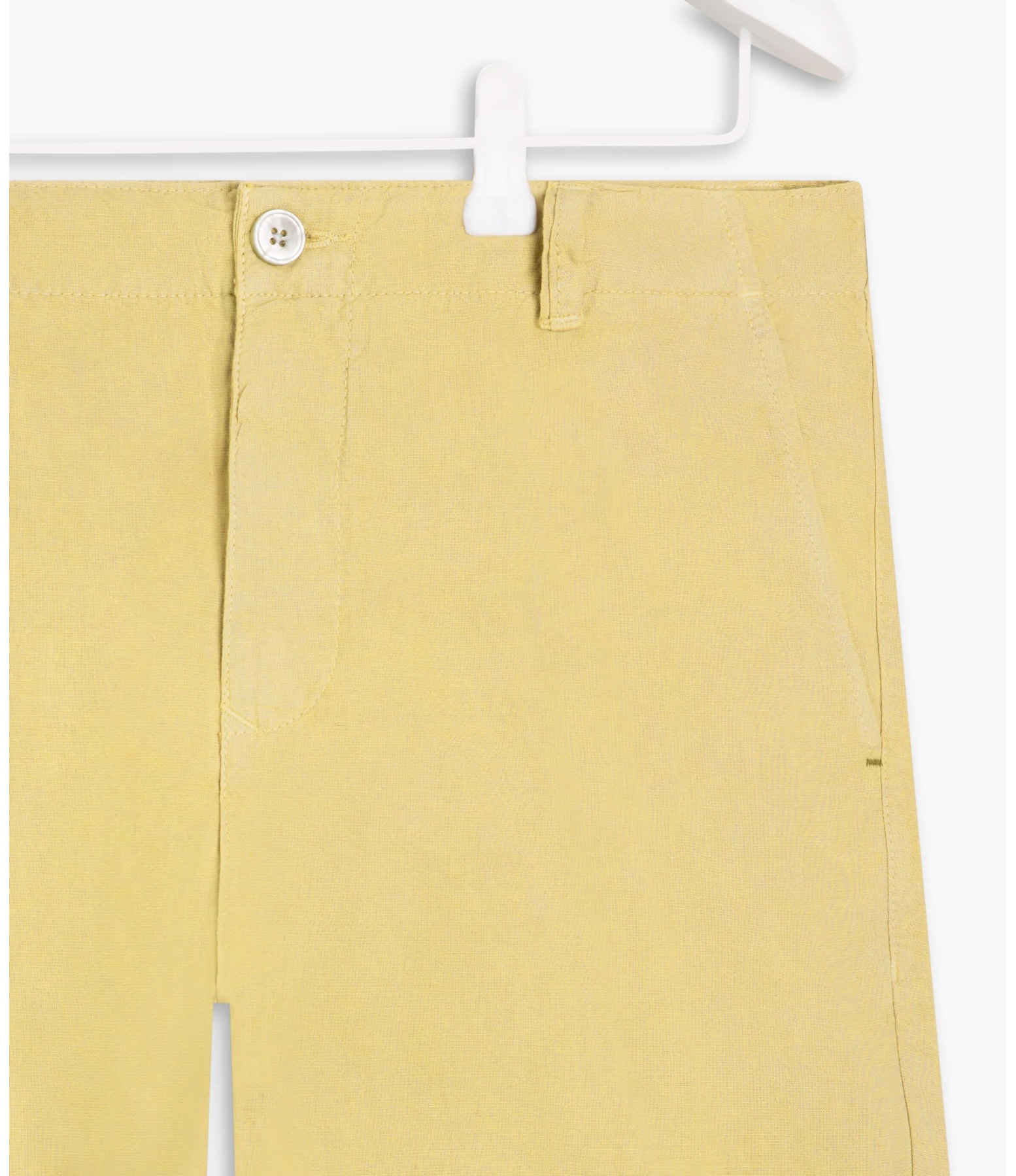 Bermuda Linho  Chino Amarelo Claro