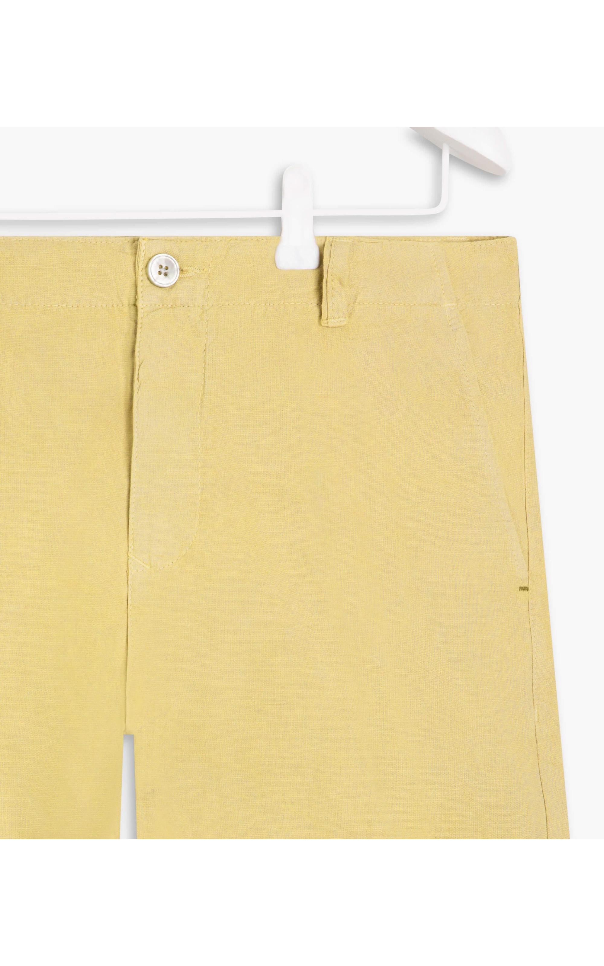 Bermuda Linho  Chino Amarelo Claro