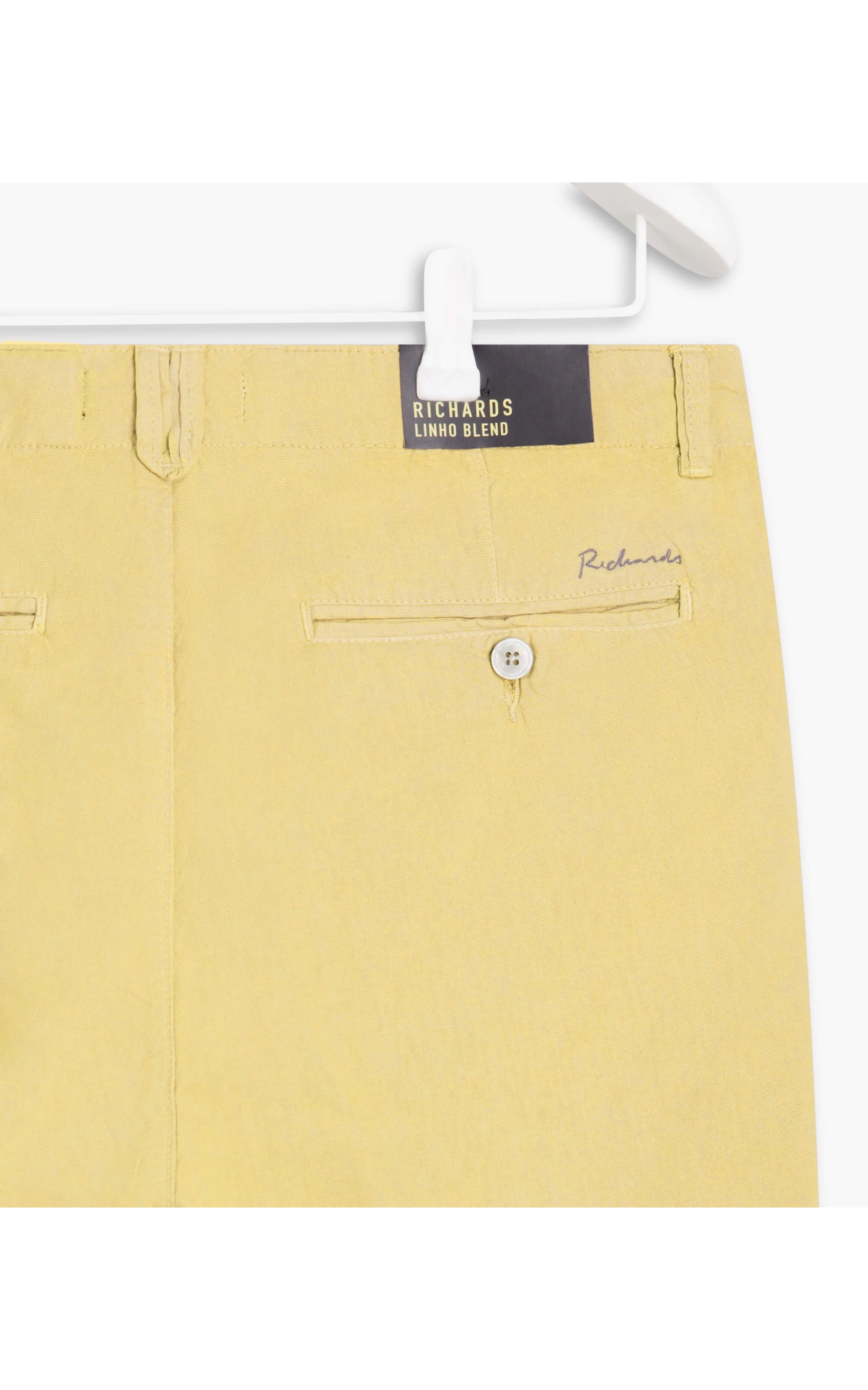 Bermuda Linho  Chino Amarelo Claro