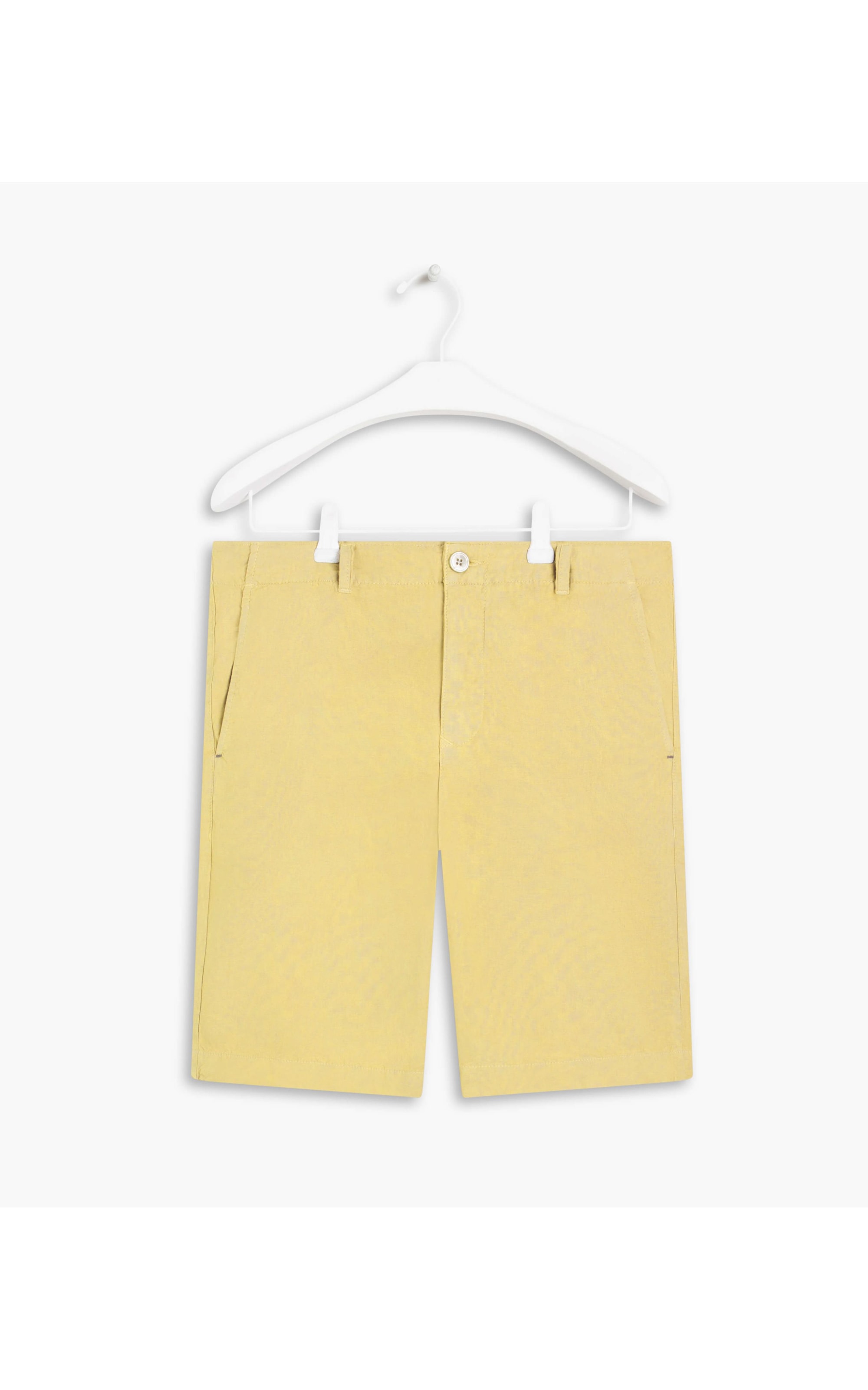 Bermuda Linho  Chino Amarelo Claro