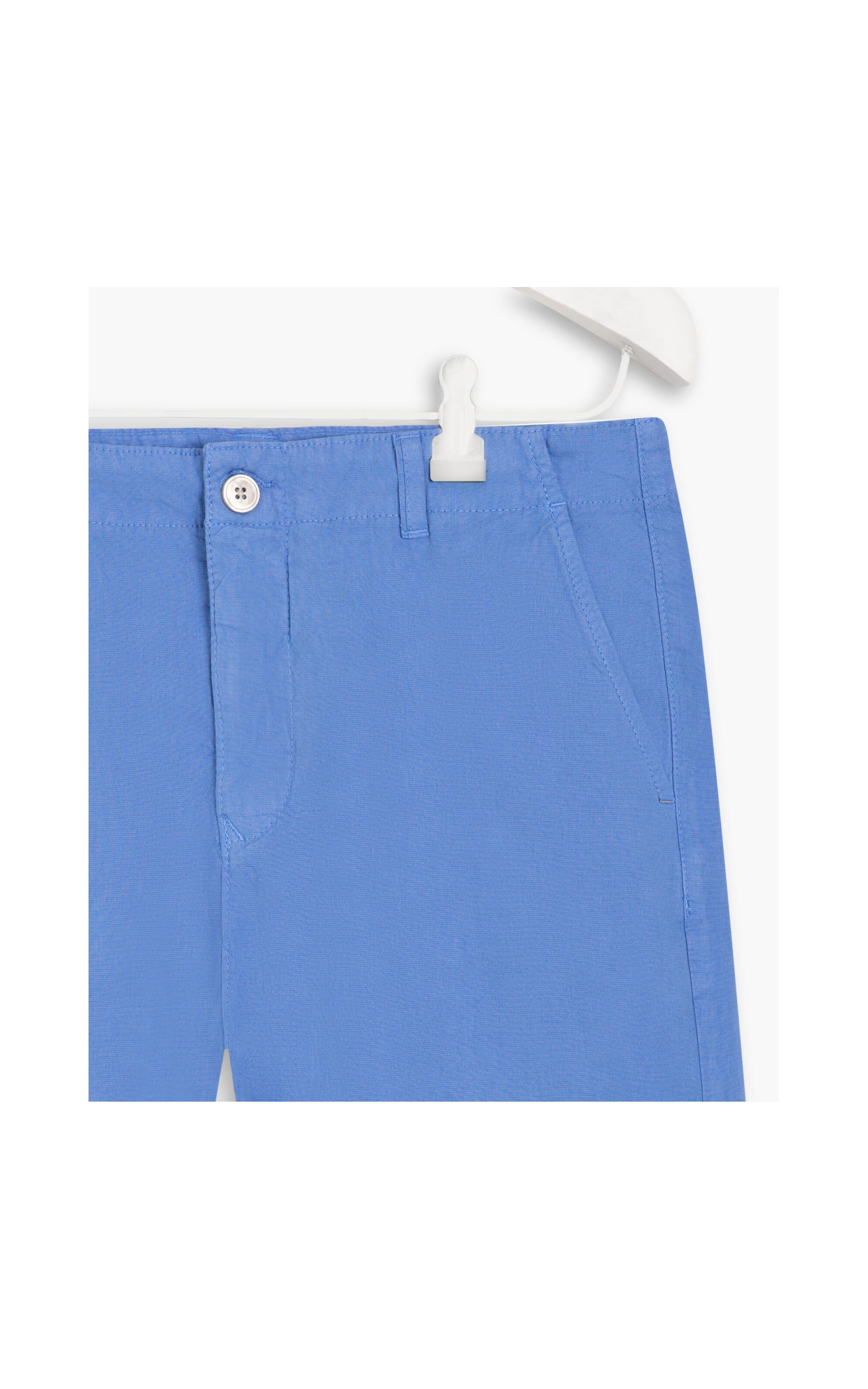 Bermuda Linho  Chino Azul Pervante