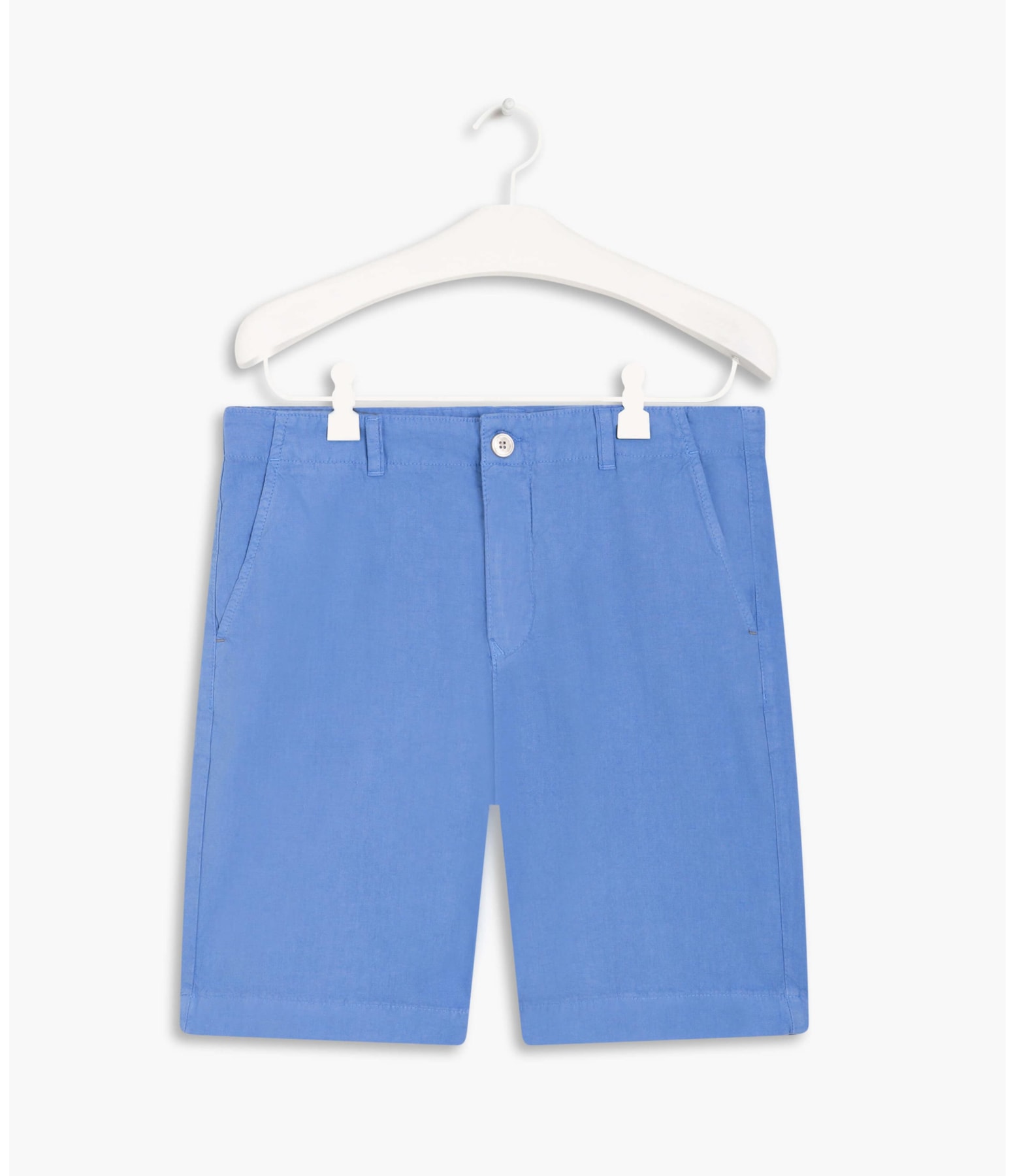 Bermuda Linho  Chino Azul Pervante