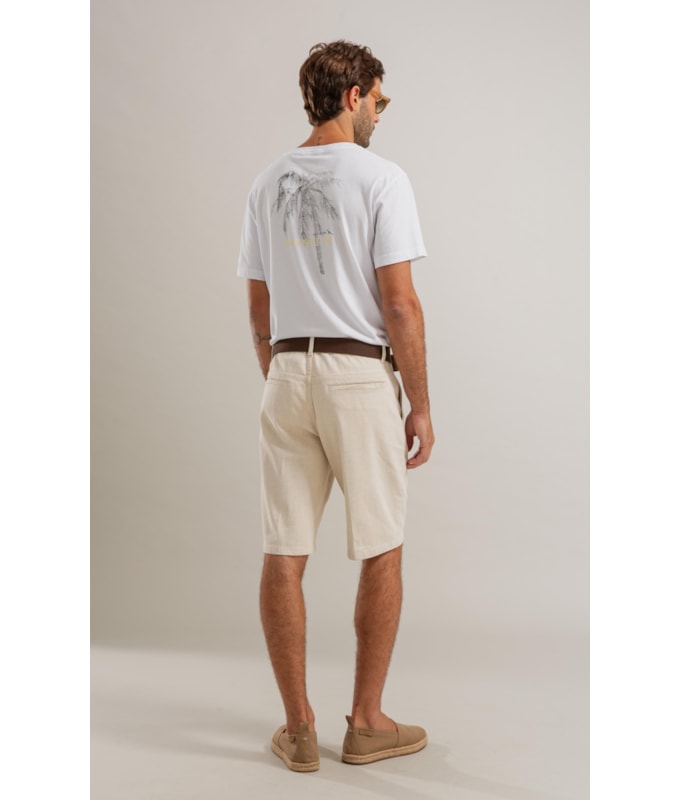Bermuda Linho  Chino Bambulino Natural