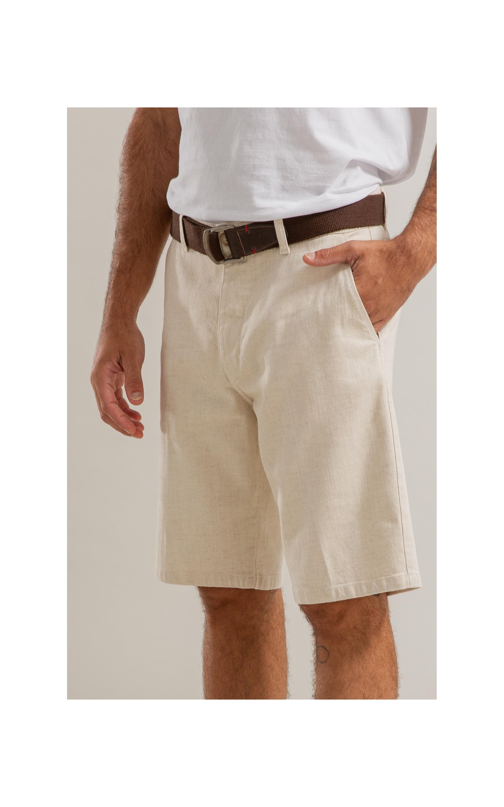 Bermuda Linho  Chino Bambulino Natural