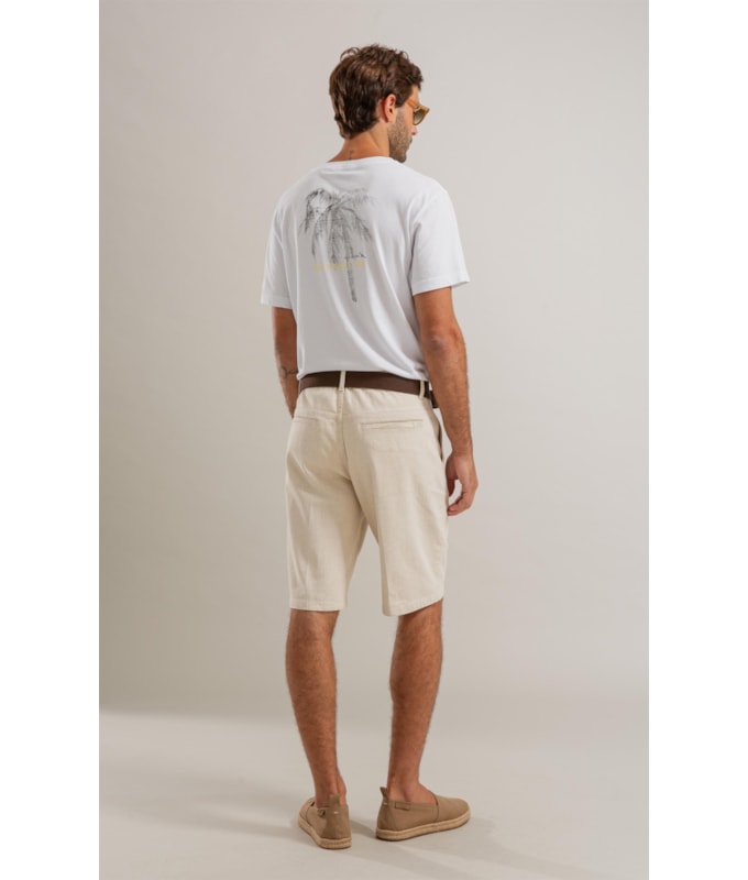 Bermuda Linho  Chino Bambulino Natural