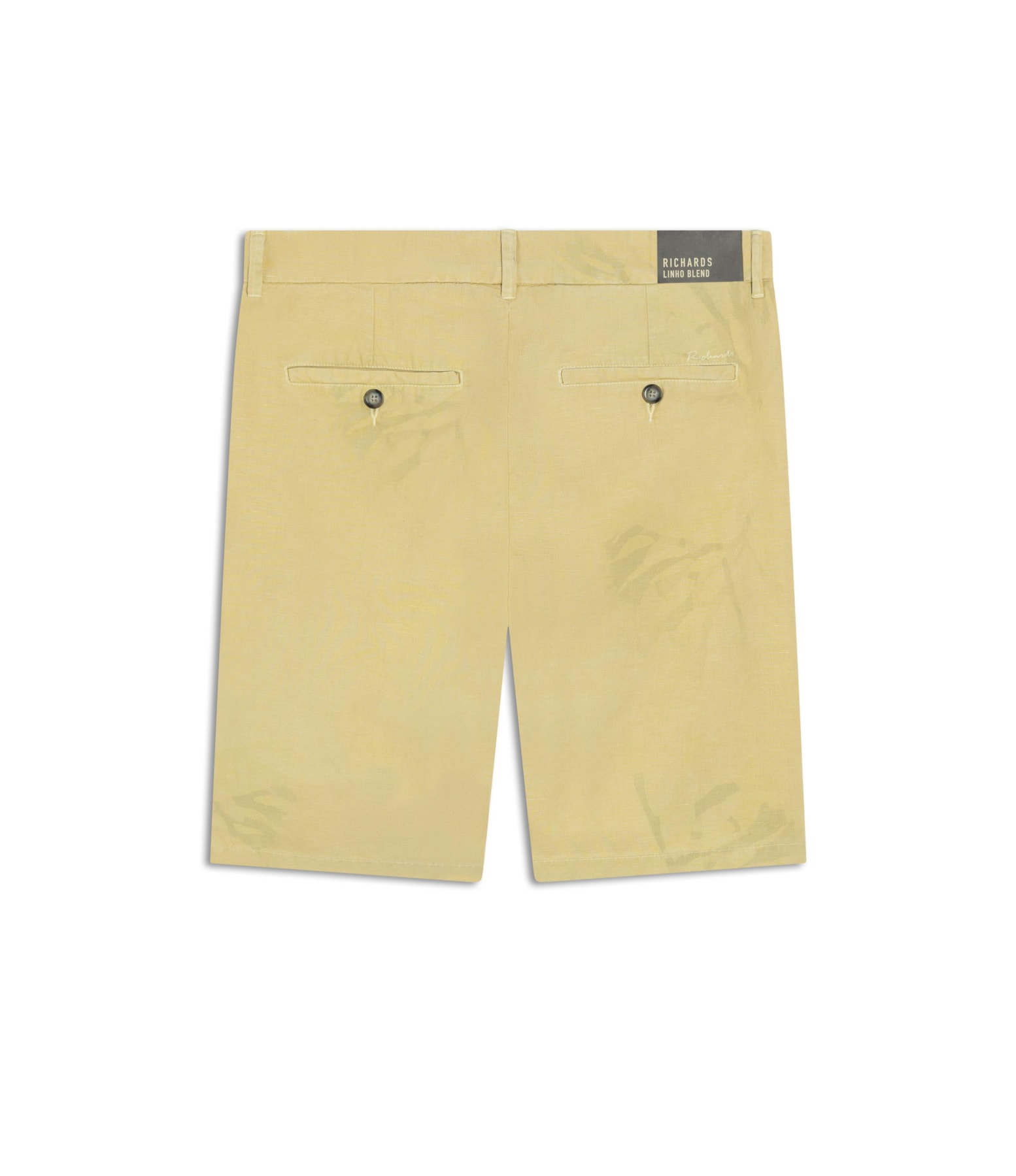 Bermuda Linho  Chino Corais Amarelo Claro