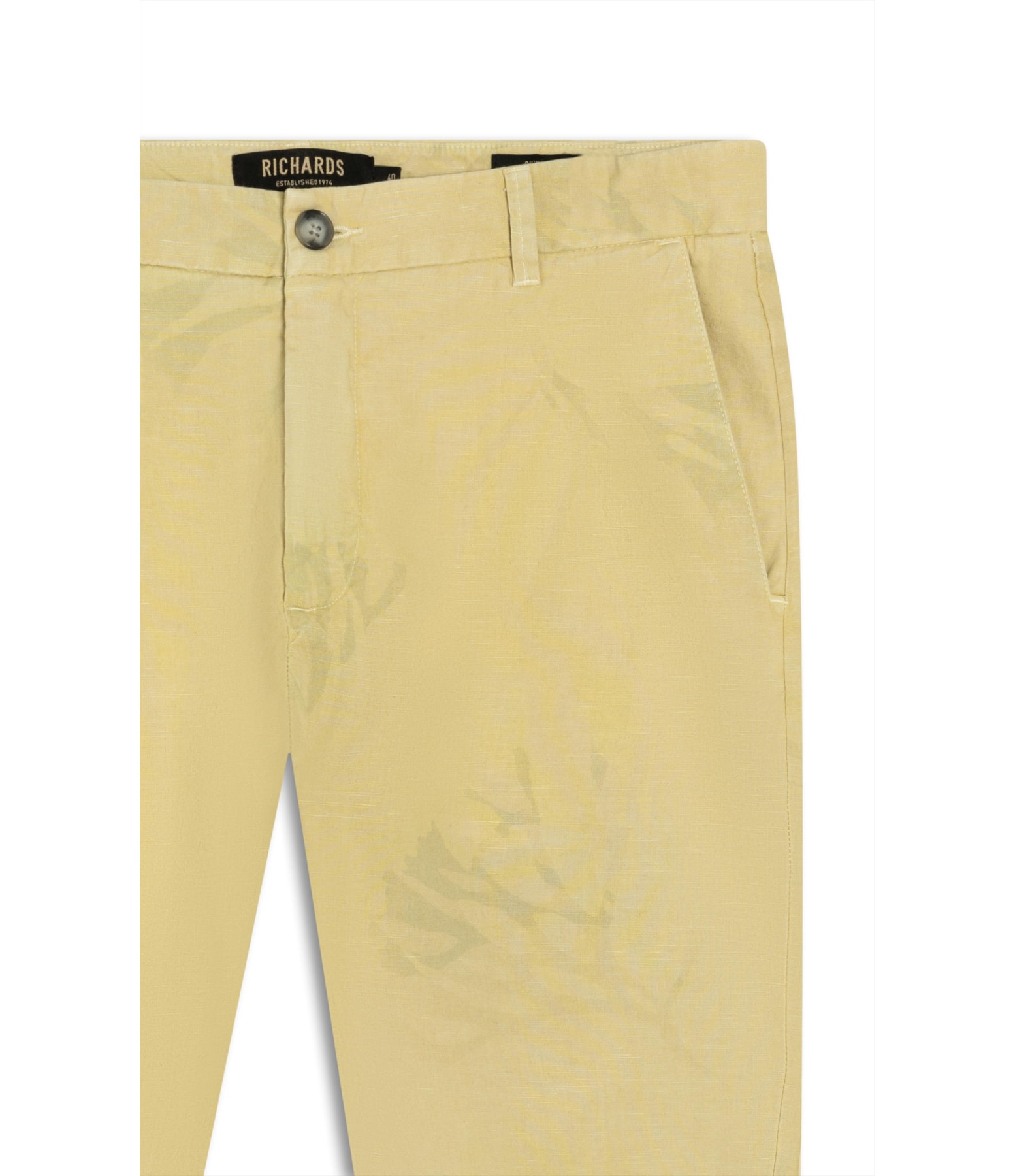 Bermuda Linho  Chino Corais Amarelo Claro
