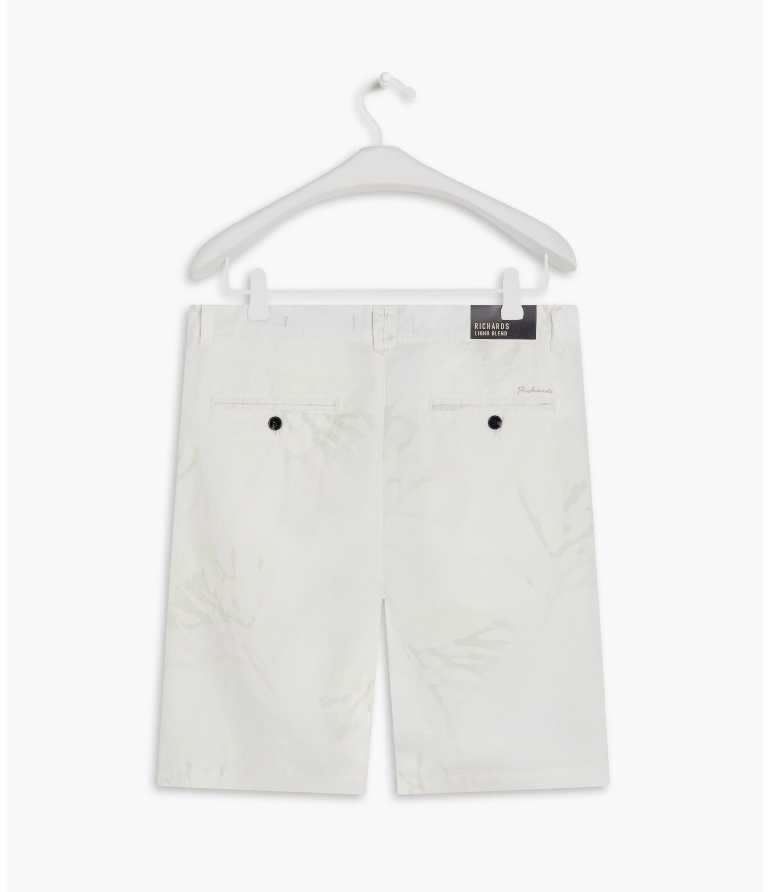 Bermuda Linho  Chino Corais Branco
