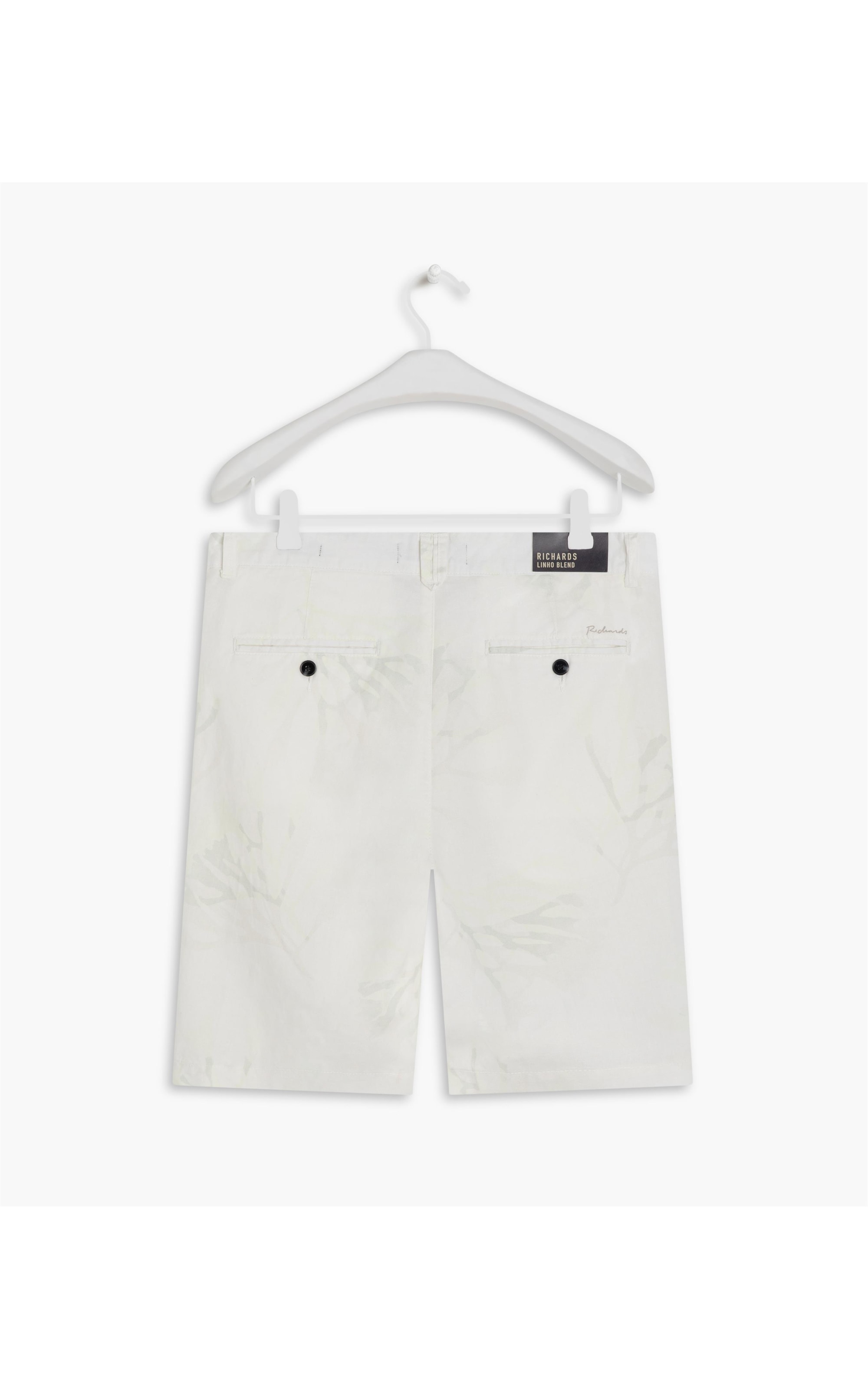 Bermuda Linho  Chino Corais Branco