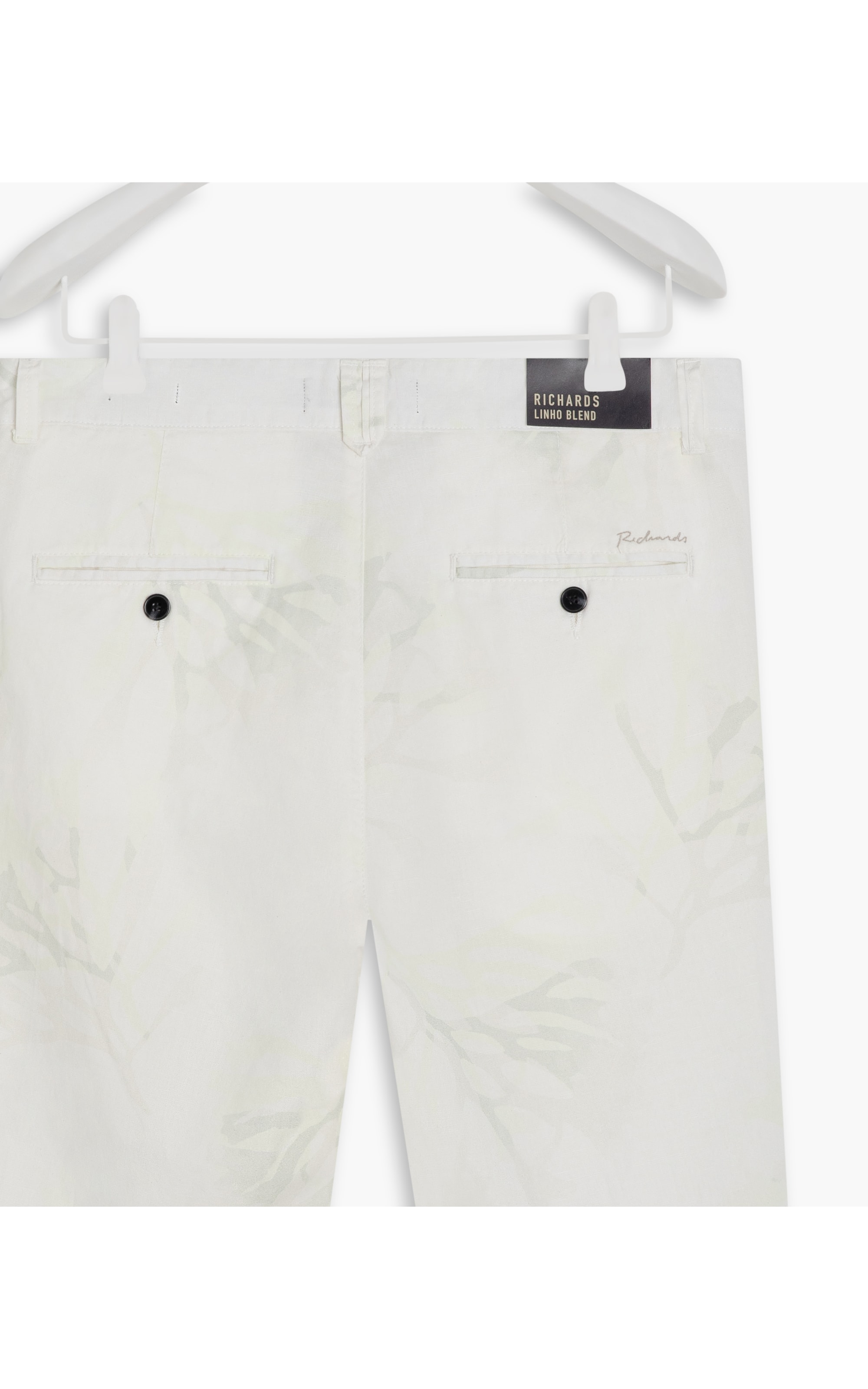 Bermuda Linho  Chino Corais Branco