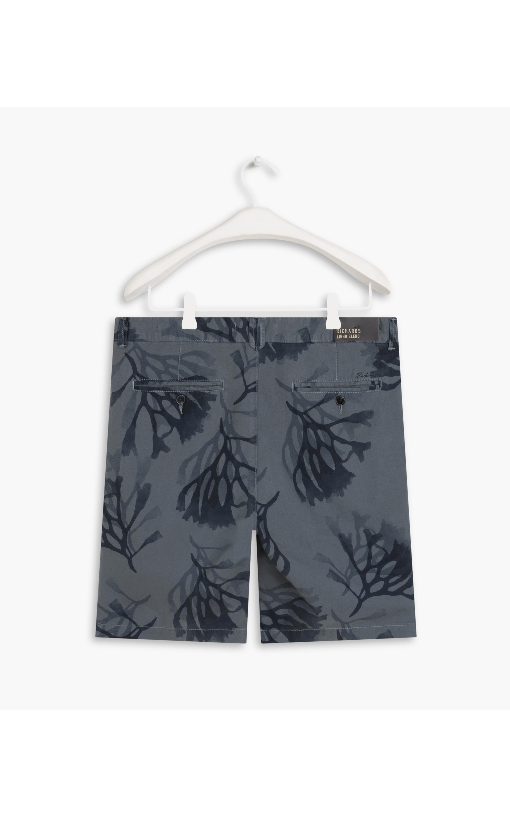 Bermuda Linho  Chino Corais Hortencia