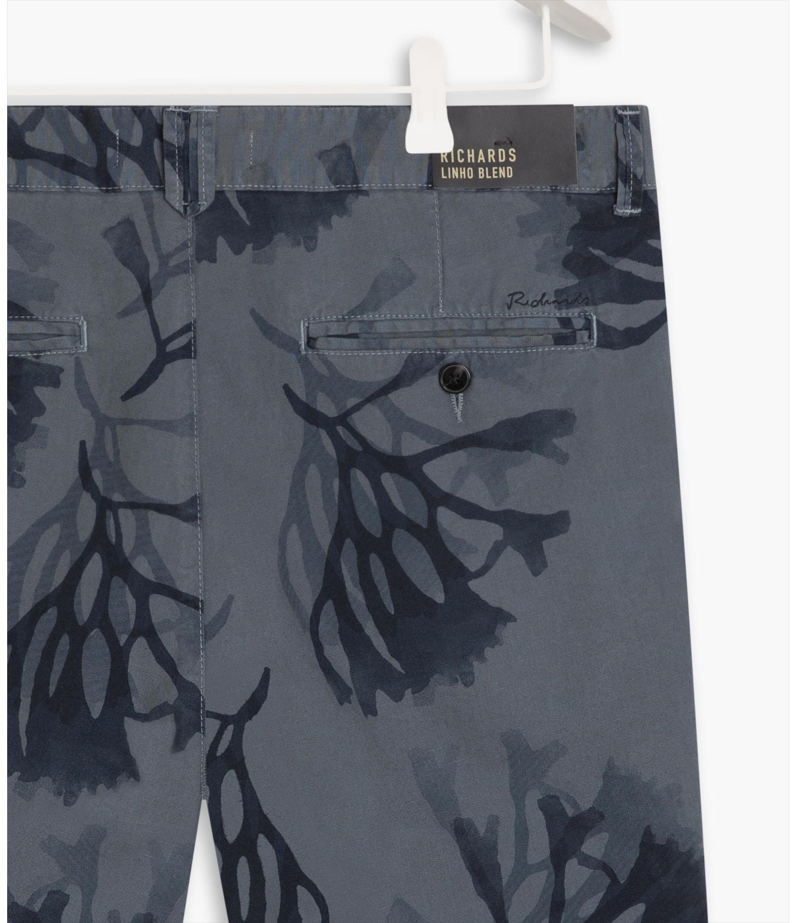 Bermuda Linho  Chino Corais Hortencia