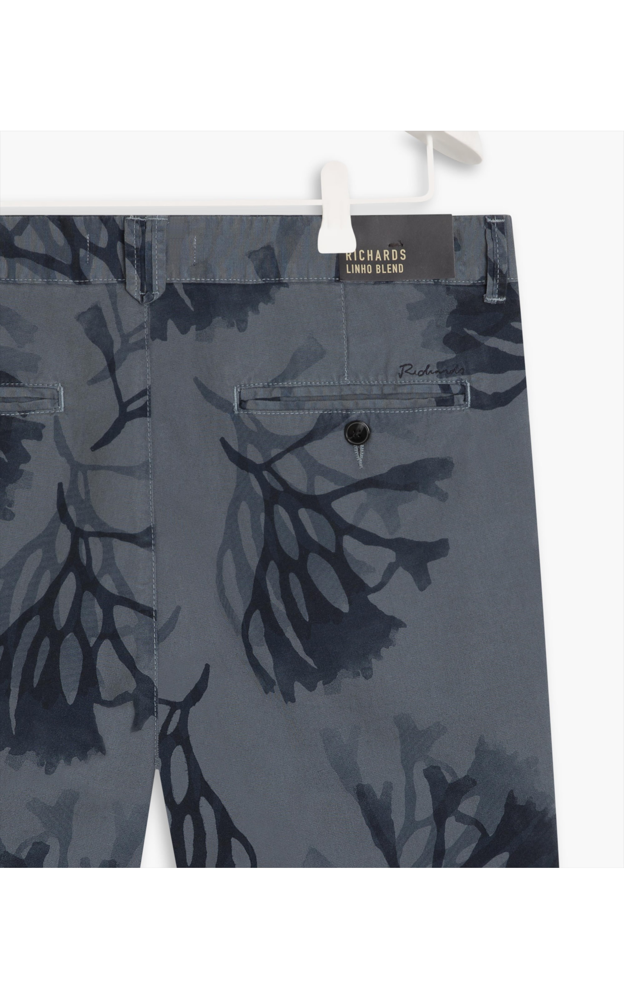 Bermuda Linho  Chino Corais Hortencia