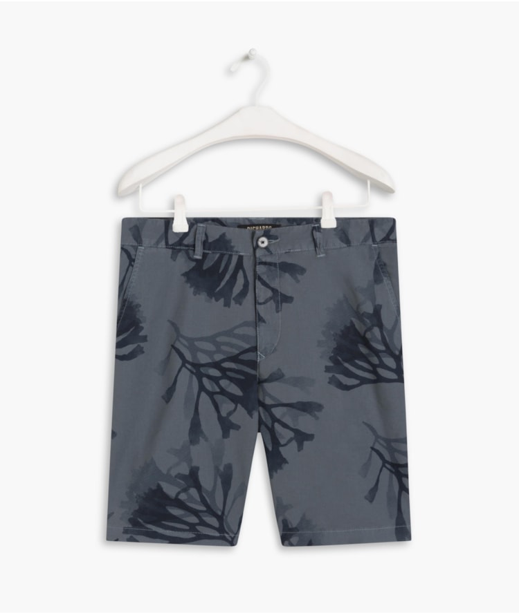 Bermuda Linho  Chino Corais Hortencia