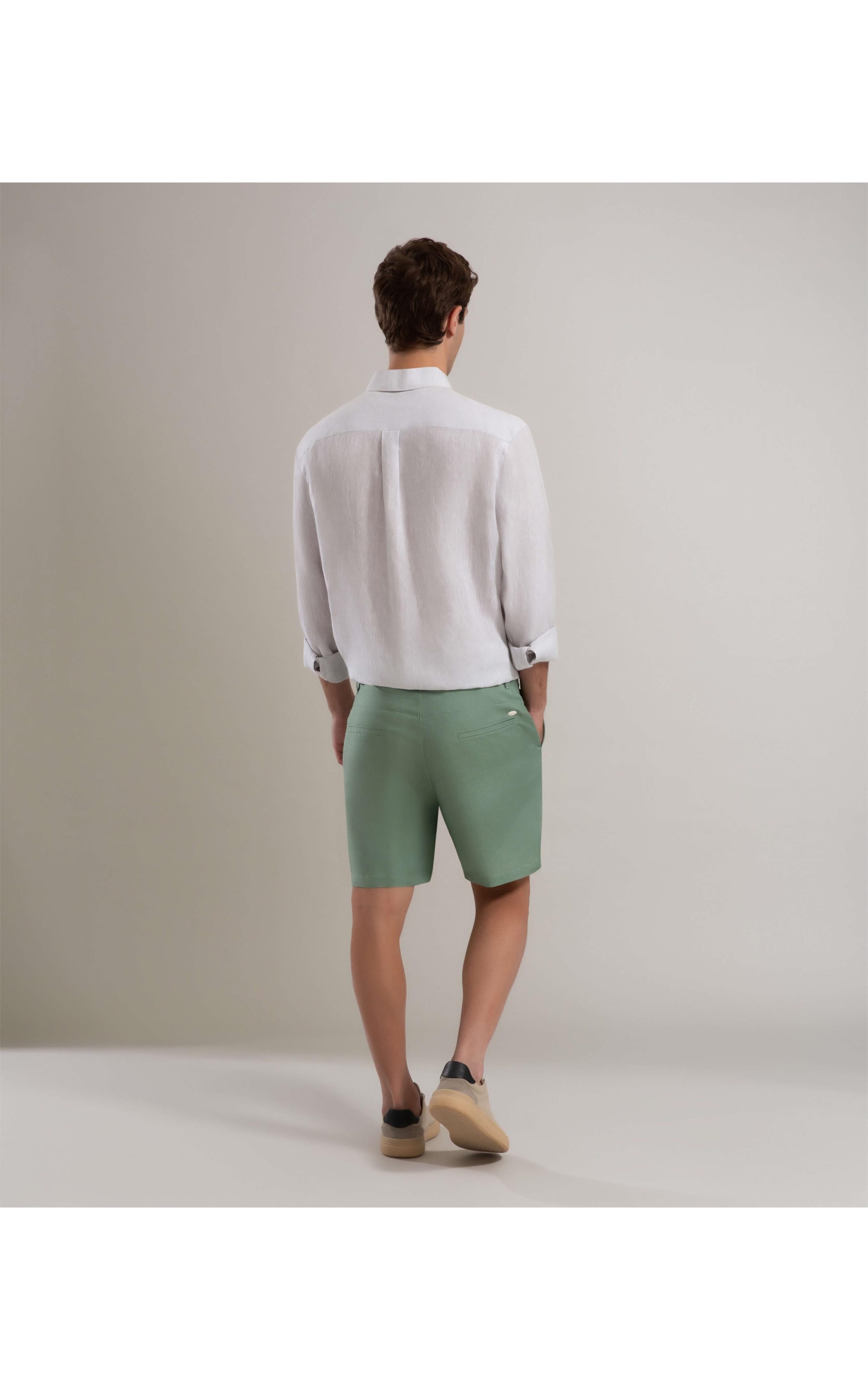 Bermuda Linho  Chino Hawaii Tolit Verde Claro