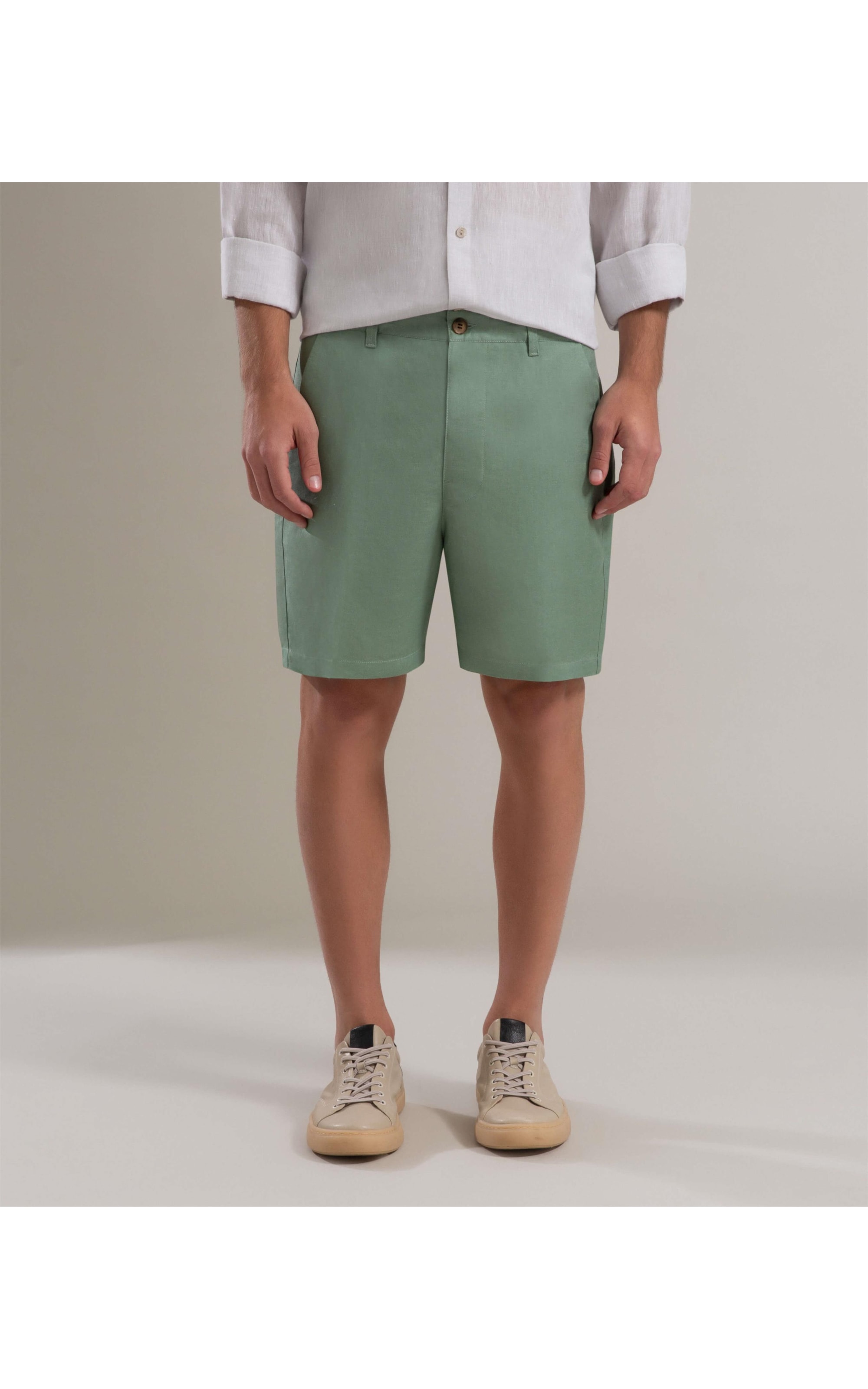 Bermuda Linho  Chino Hawaii Tolit Verde Claro