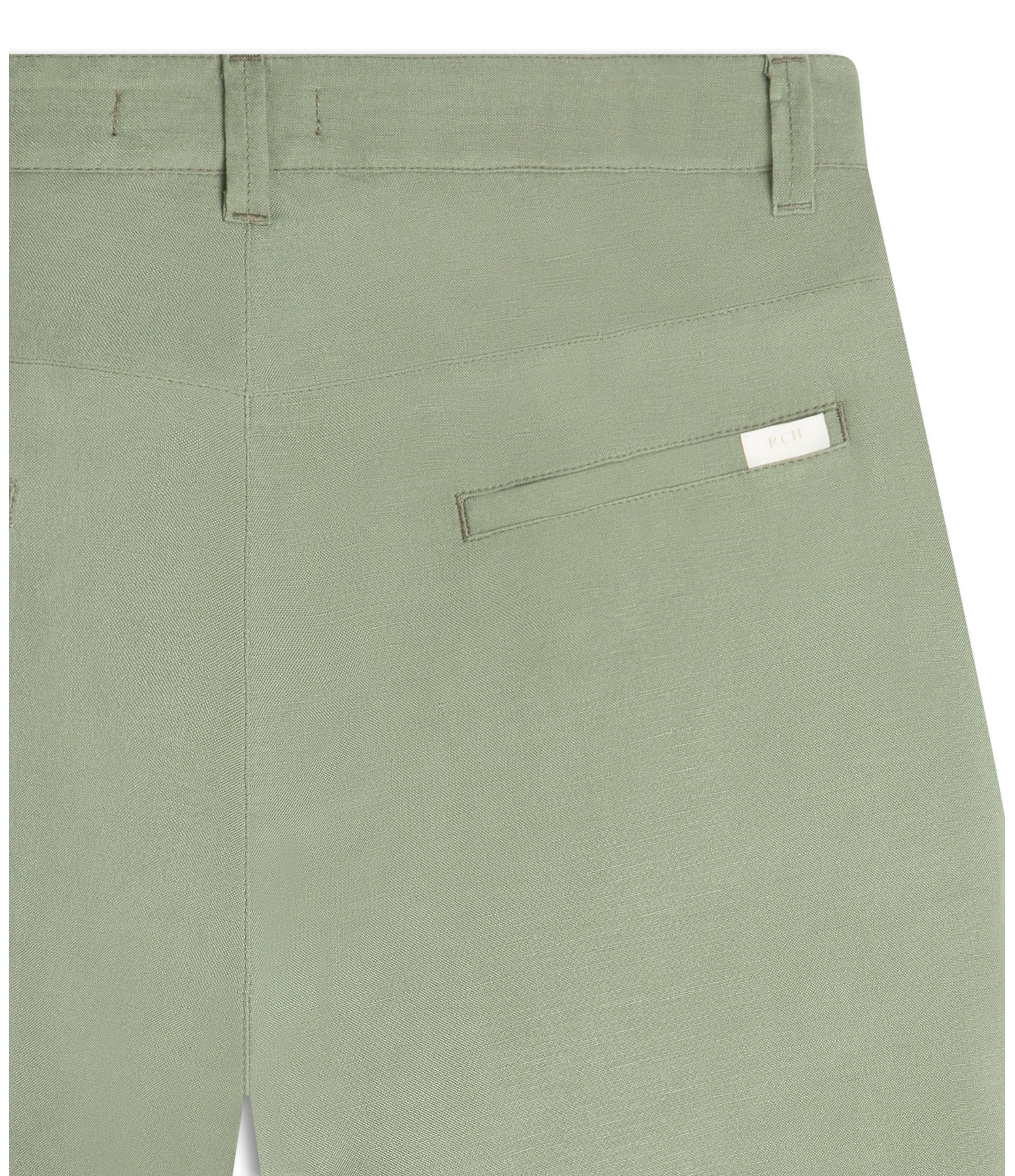 Bermuda Linho  Chino Hawaii Tolit Verde Militar