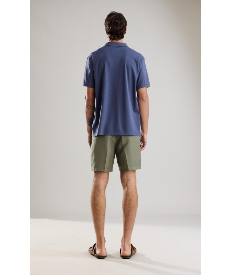 Bermuda Linho  Chino Hawaii Tolit Verde Militar