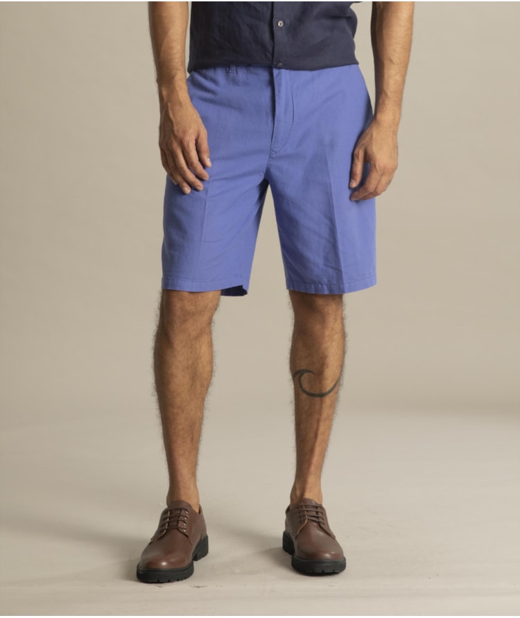 Bermuda Linho  Chino Liric Azul Pervante