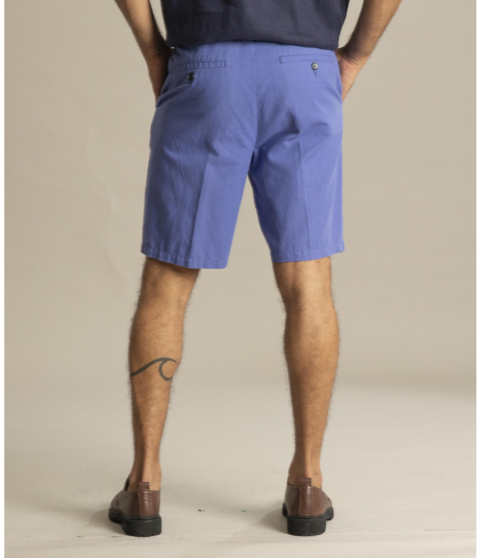 Bermuda Linho  Chino Liric Azul Pervante