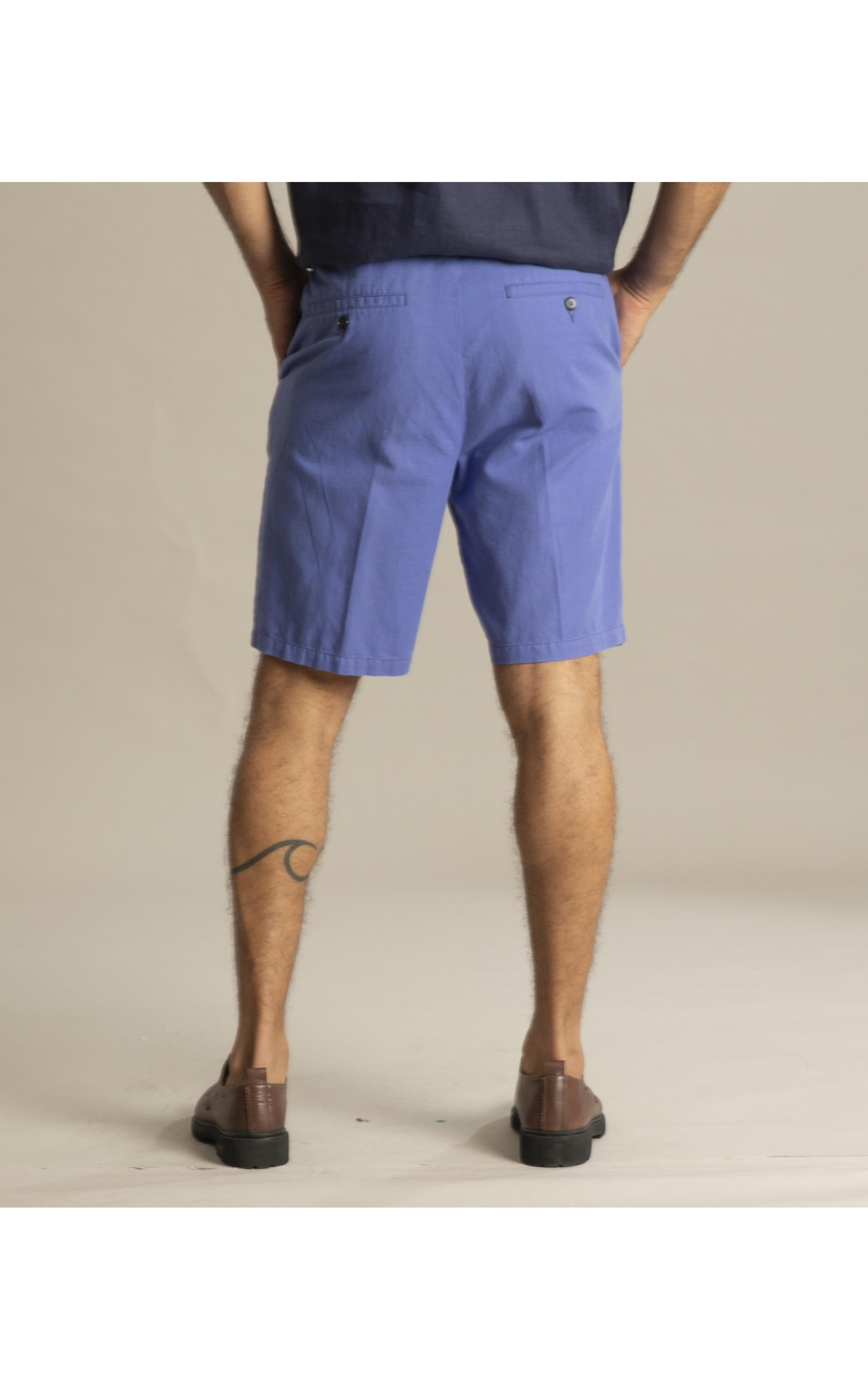 Bermuda Linho  Chino Liric Azul Pervante