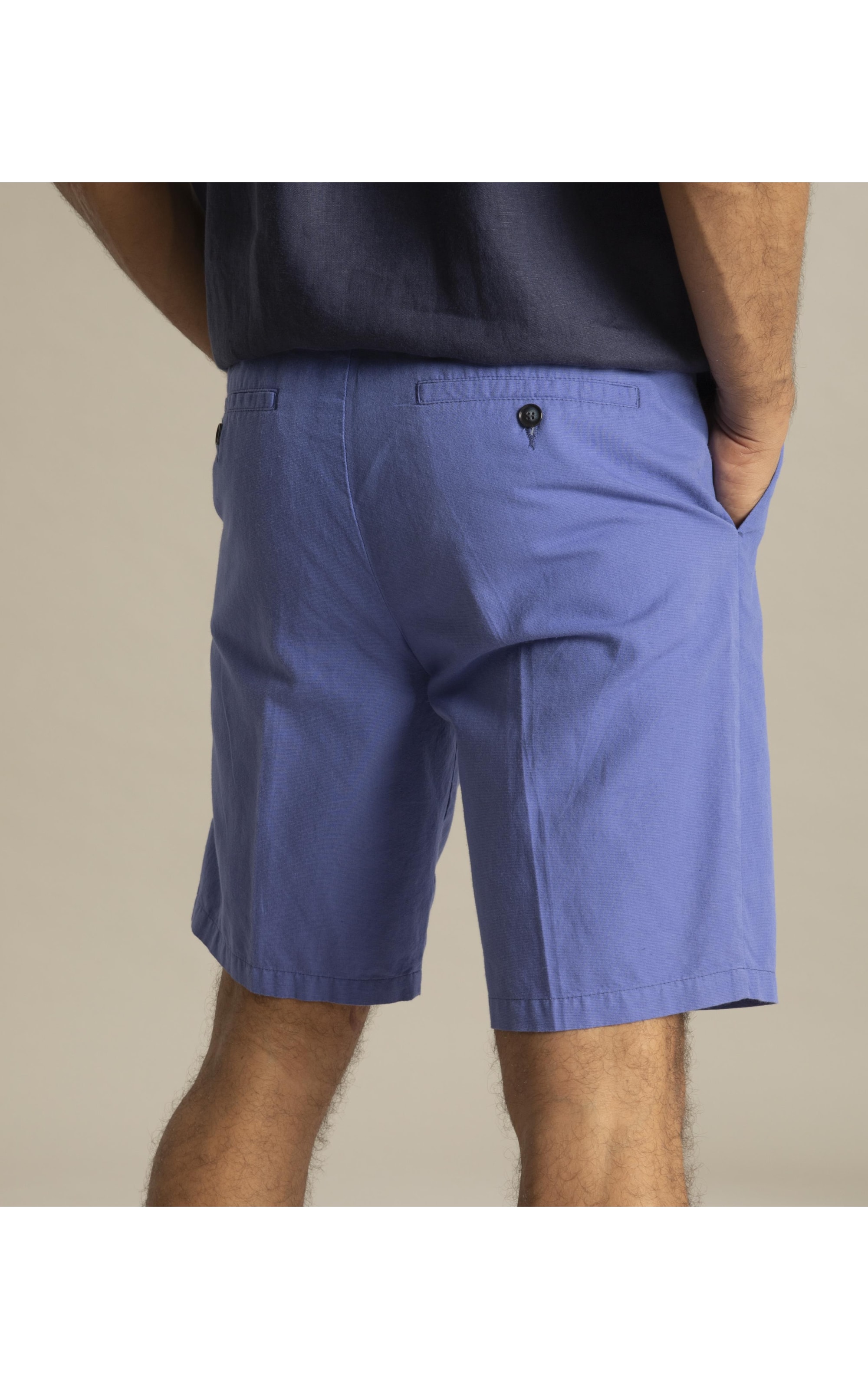 Bermuda Linho  Chino Liric Azul Pervante