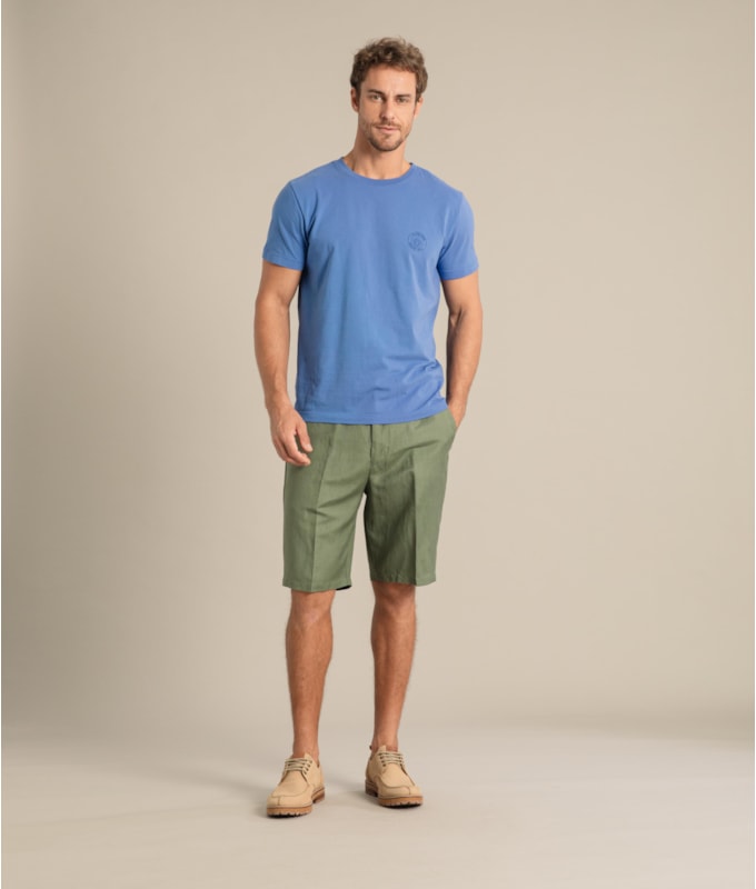 Bermuda Linho  Chino Tolit  Amarelo Claro