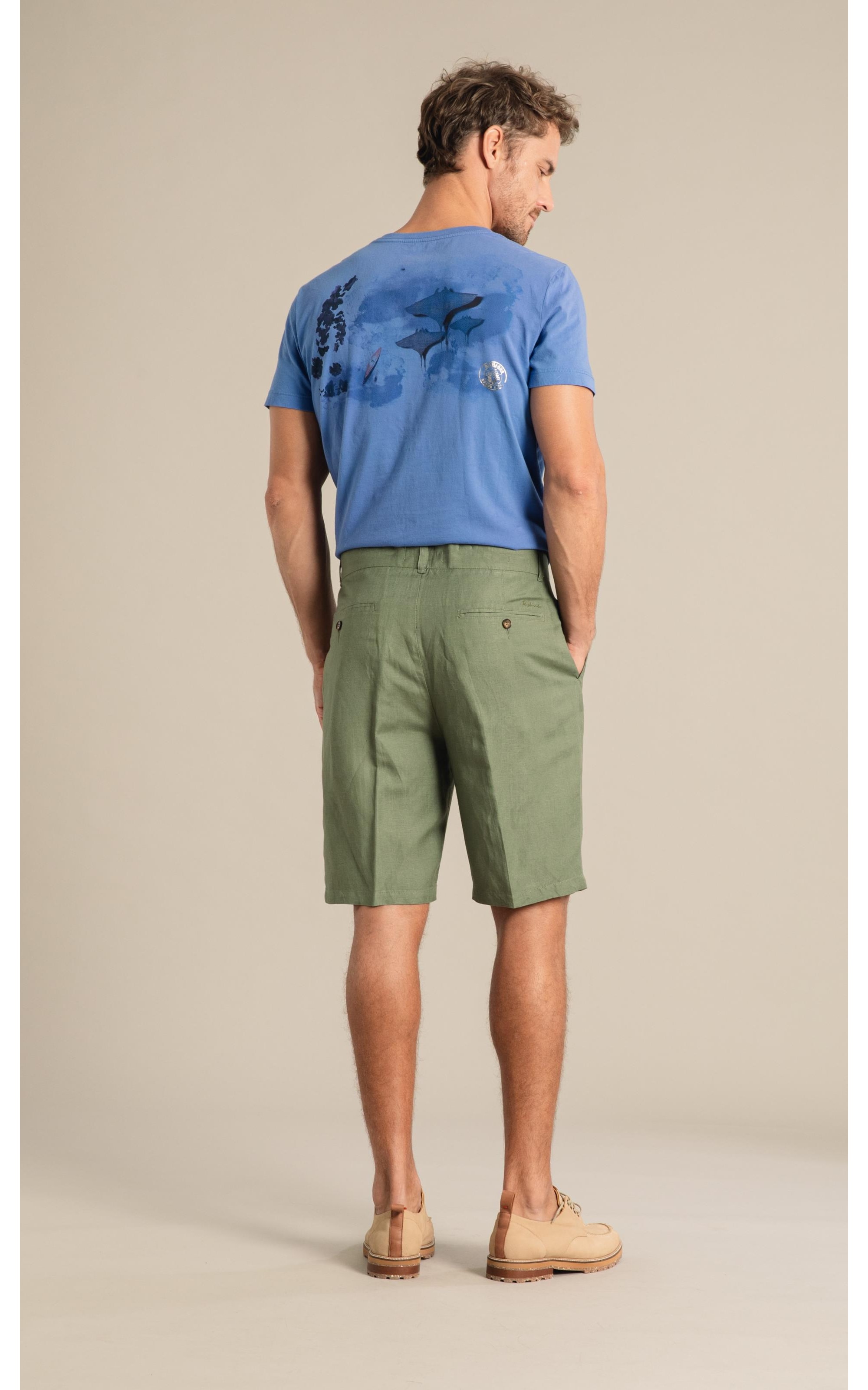 Bermuda Linho  Chino Tolit  Amarelo Claro