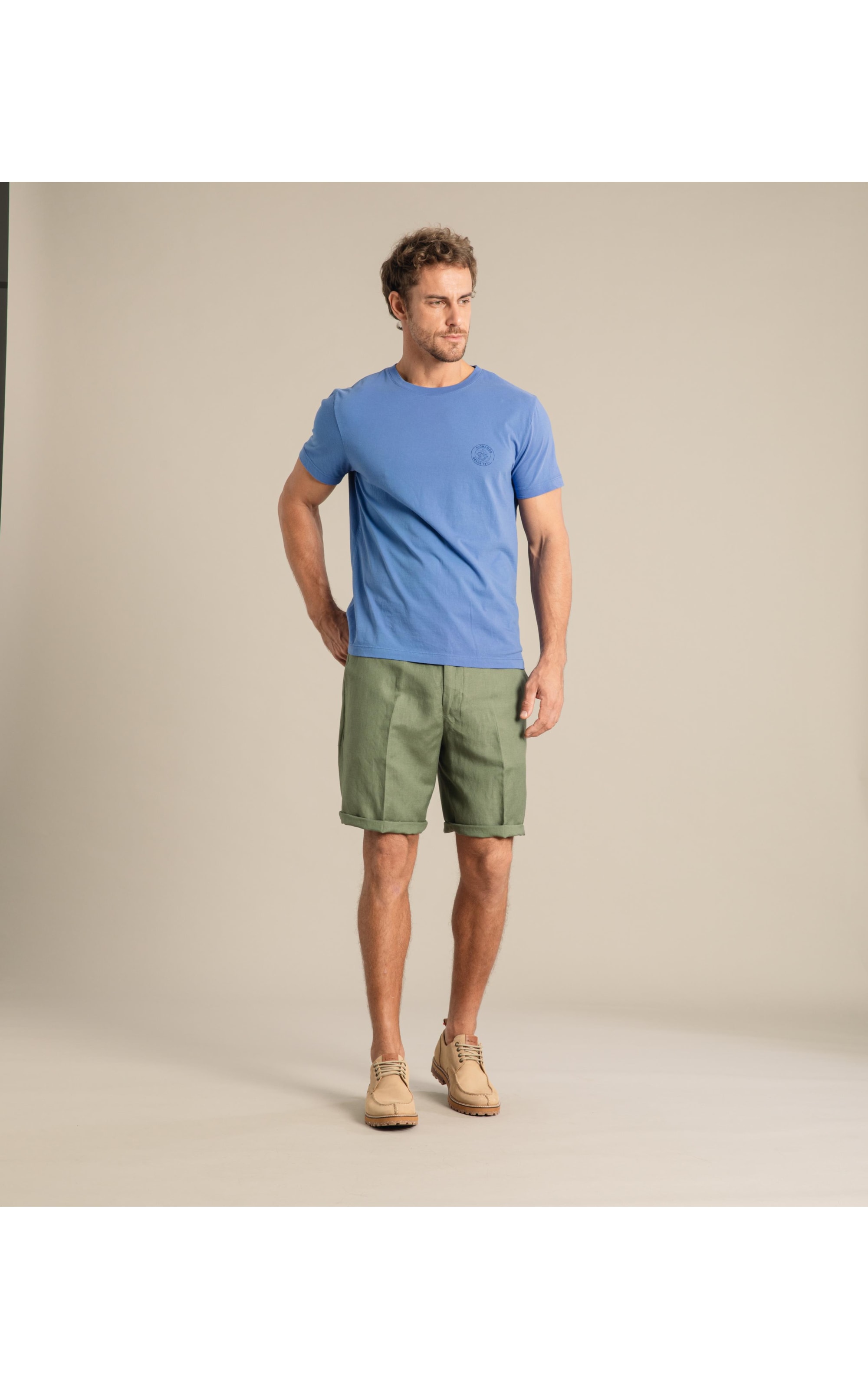 Bermuda Linho  Chino Tolit  Amarelo Claro