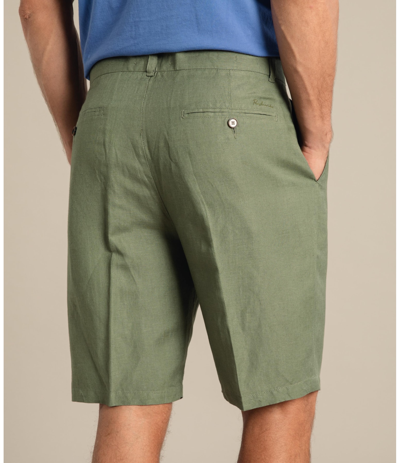 Bermuda Linho  Chino Tolit  Amarelo Claro