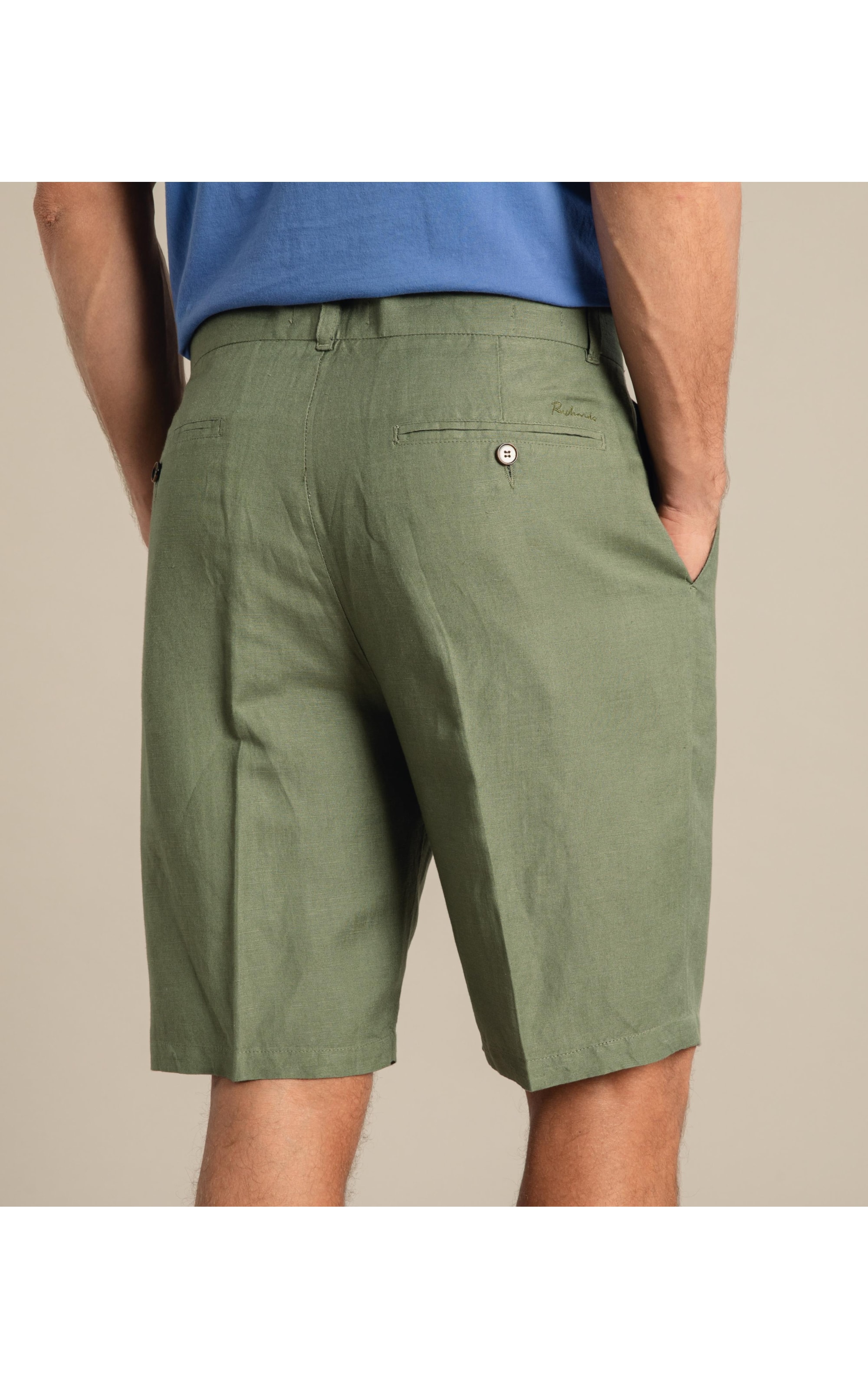 Bermuda Linho  Chino Tolit  Amarelo Claro