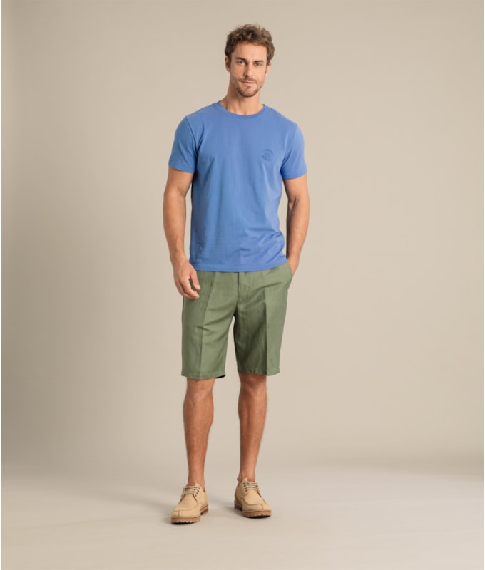 Bermuda Linho  Chino Tolit  Amarelo Claro