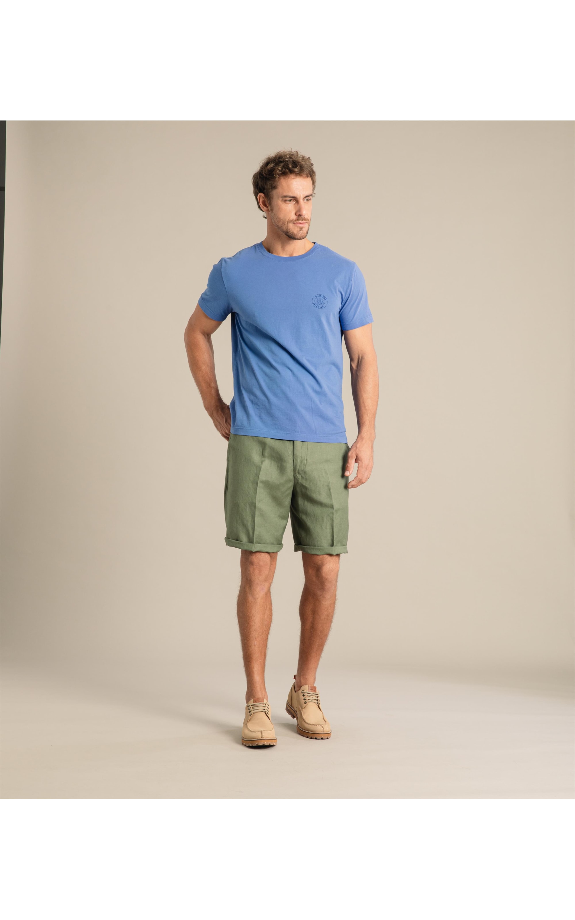 Bermuda Linho  Chino Tolit  Amarelo Claro