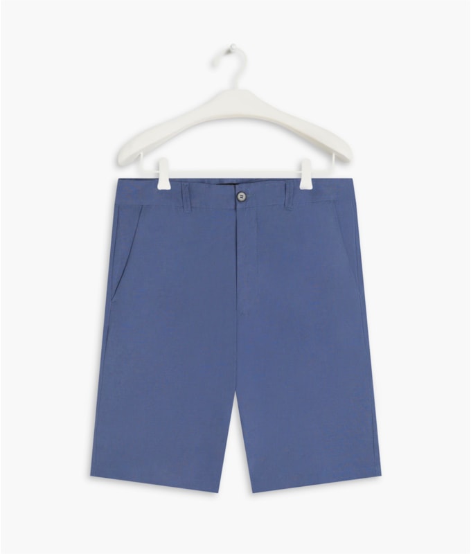 Bermuda Linho  Chino Tolit Azul Seco