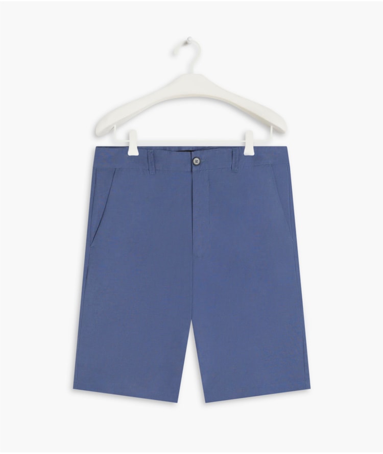 Bermuda Linho  Chino Tolit Azul Seco