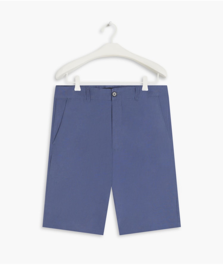 Bermuda Linho  Chino Tolit Azul Seco